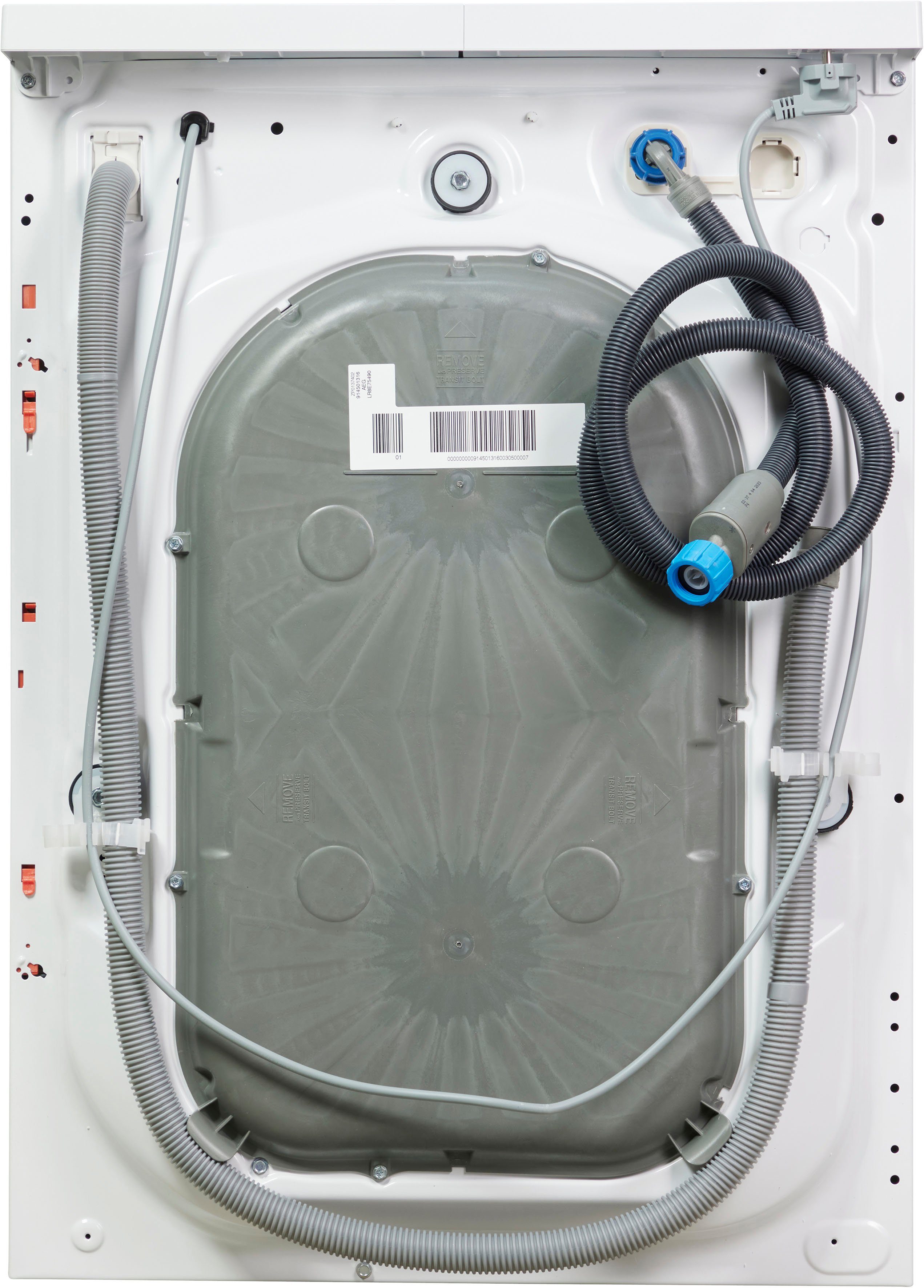 AEG Waschmaschine 8000 PowerCare LR8E75490, - in 1400 9 Min. 59 U/min, Wifi kg, PowerClean & 30 nur Fleckenentfernung °C bei