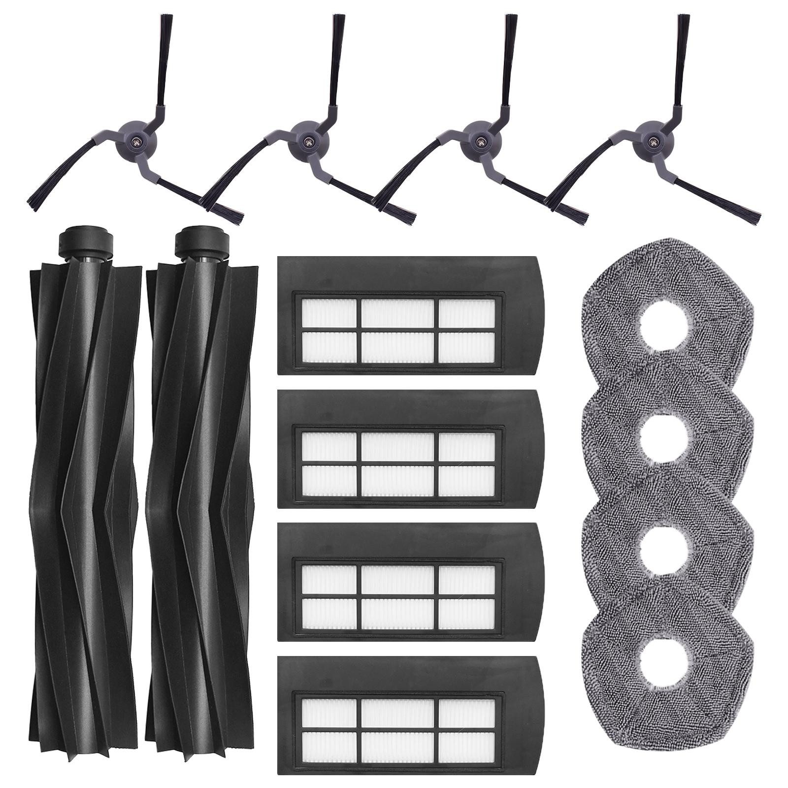 VERCO Reinigungsbürsten-Set Reinigungskit für Eufy, Für Eufy X9 Pro, (14-tlg), Ersatz Teile Set Wartungskit Filter Seitenbürste Zubehör Bürste