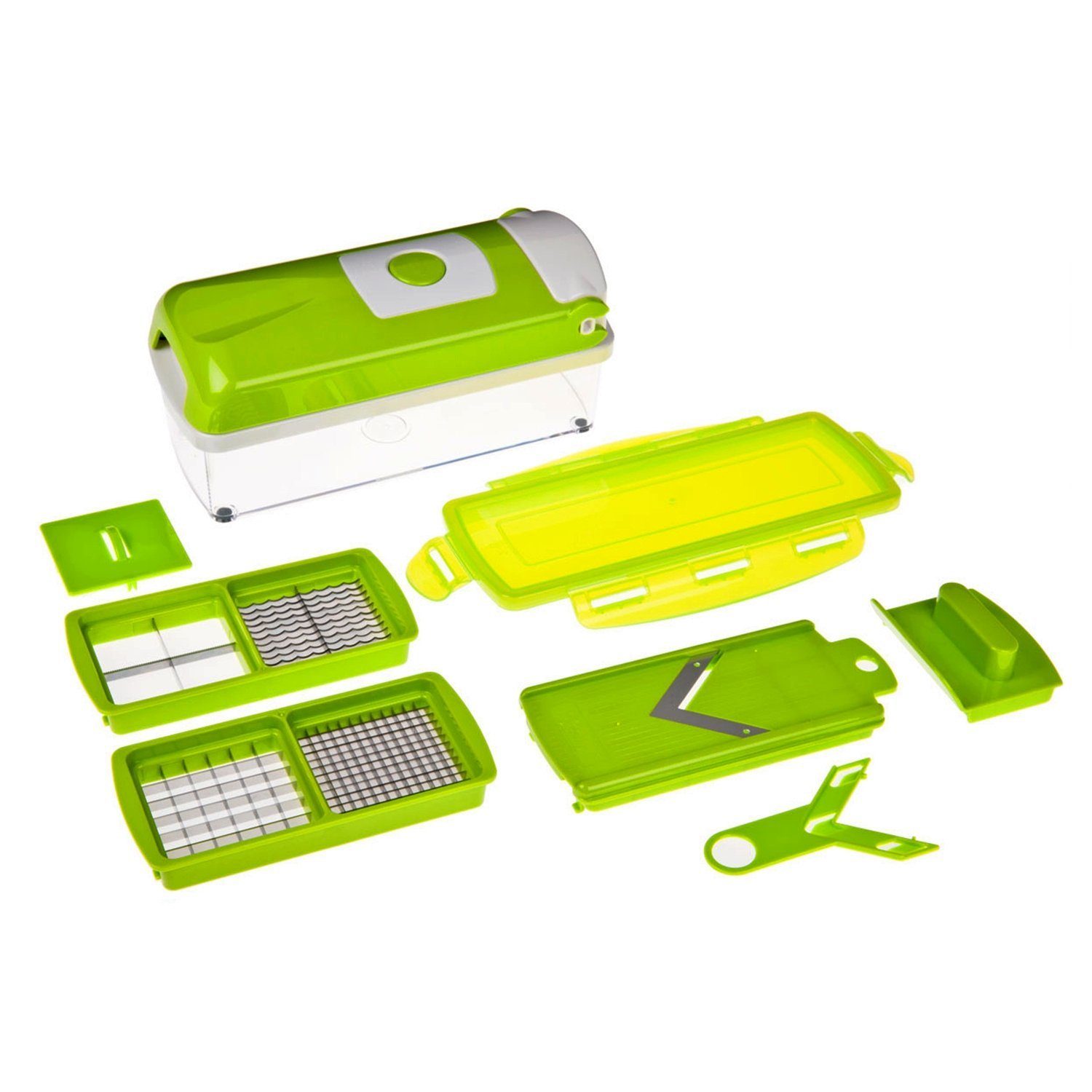 Genius Gemüsehobel Режущие инструменты Gemüseschneider Genius Nicer Dicer Smart Set 7-tlg. 33594, Material: Kunststoff, Edelstahl