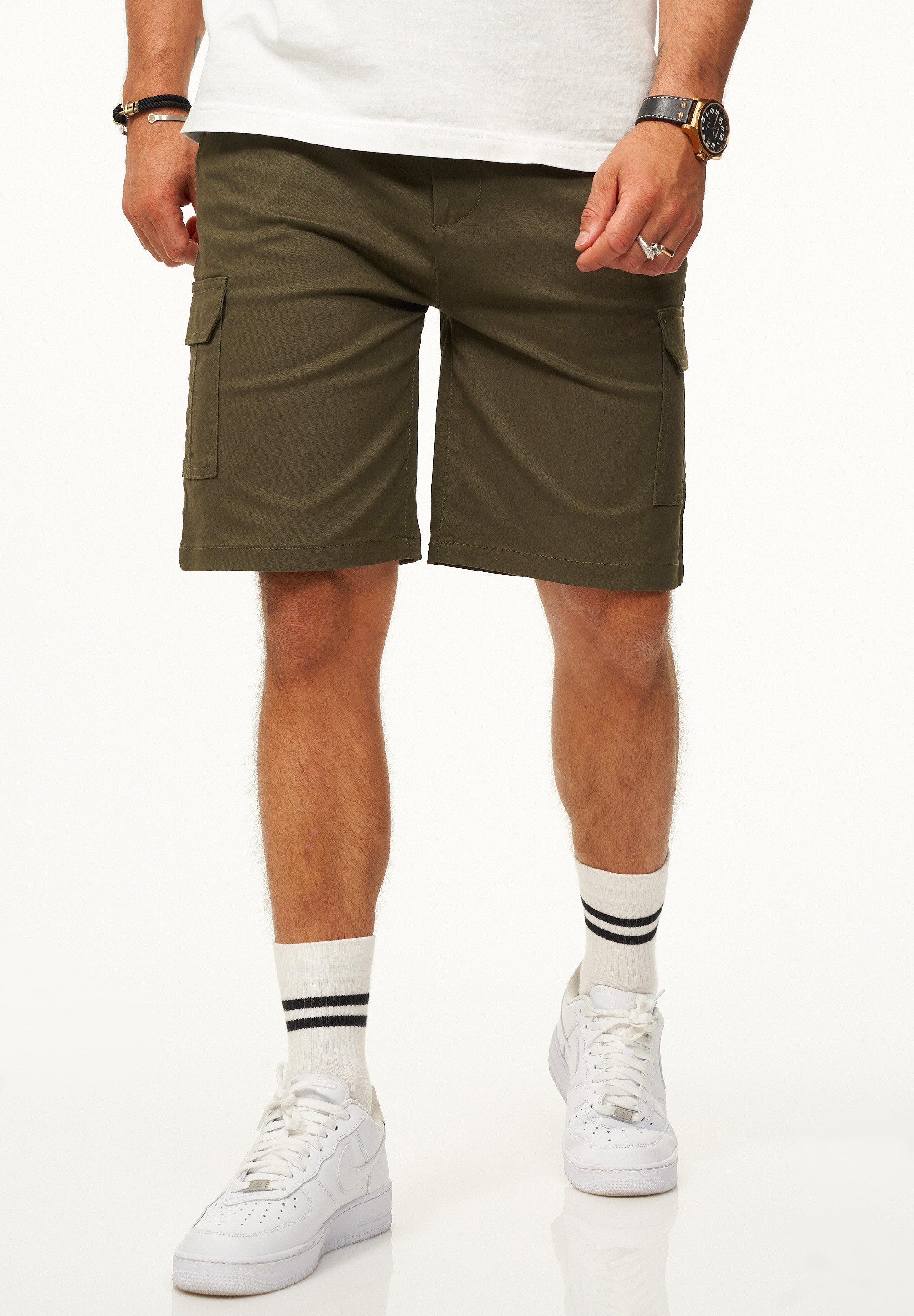 SOULSTAR Cargoshorts mit Stretchanteil Kurze Hose für Herren Regular-Fit Be günstig online kaufen