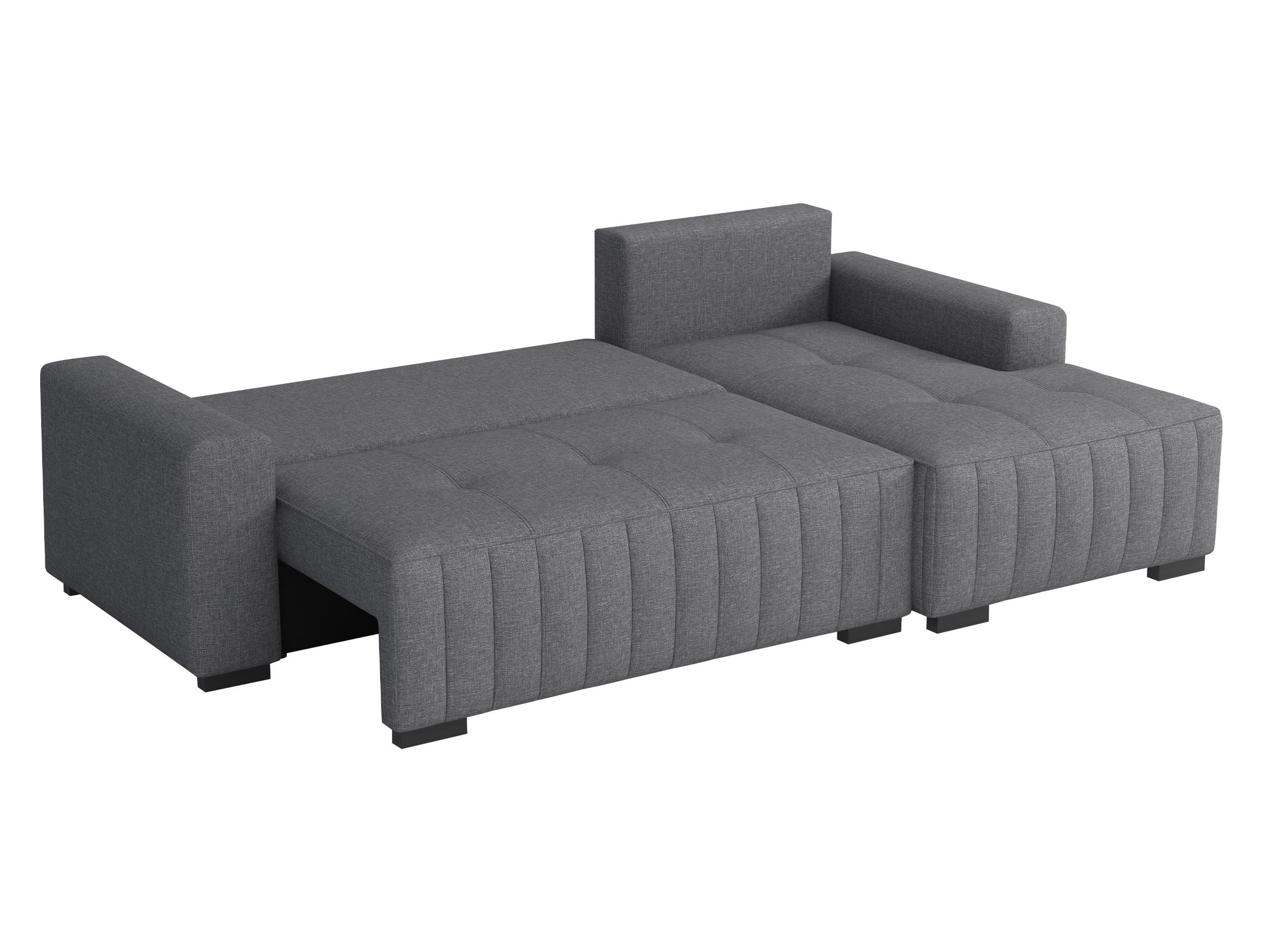 MIRJAN24 Ecksofa Hugo, mit Bettkasten und Schlaffunktion, Holzfüße, L-Form, 240x140x85 cm