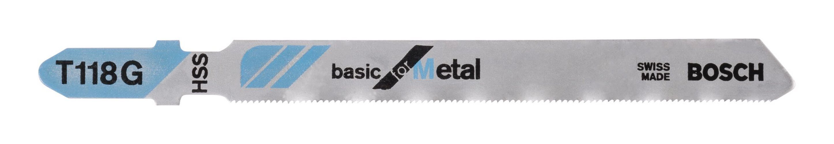 BOSCH Stichsägeblatt (3 Stück), T 118 G Basic for Metal - 3er-Pack