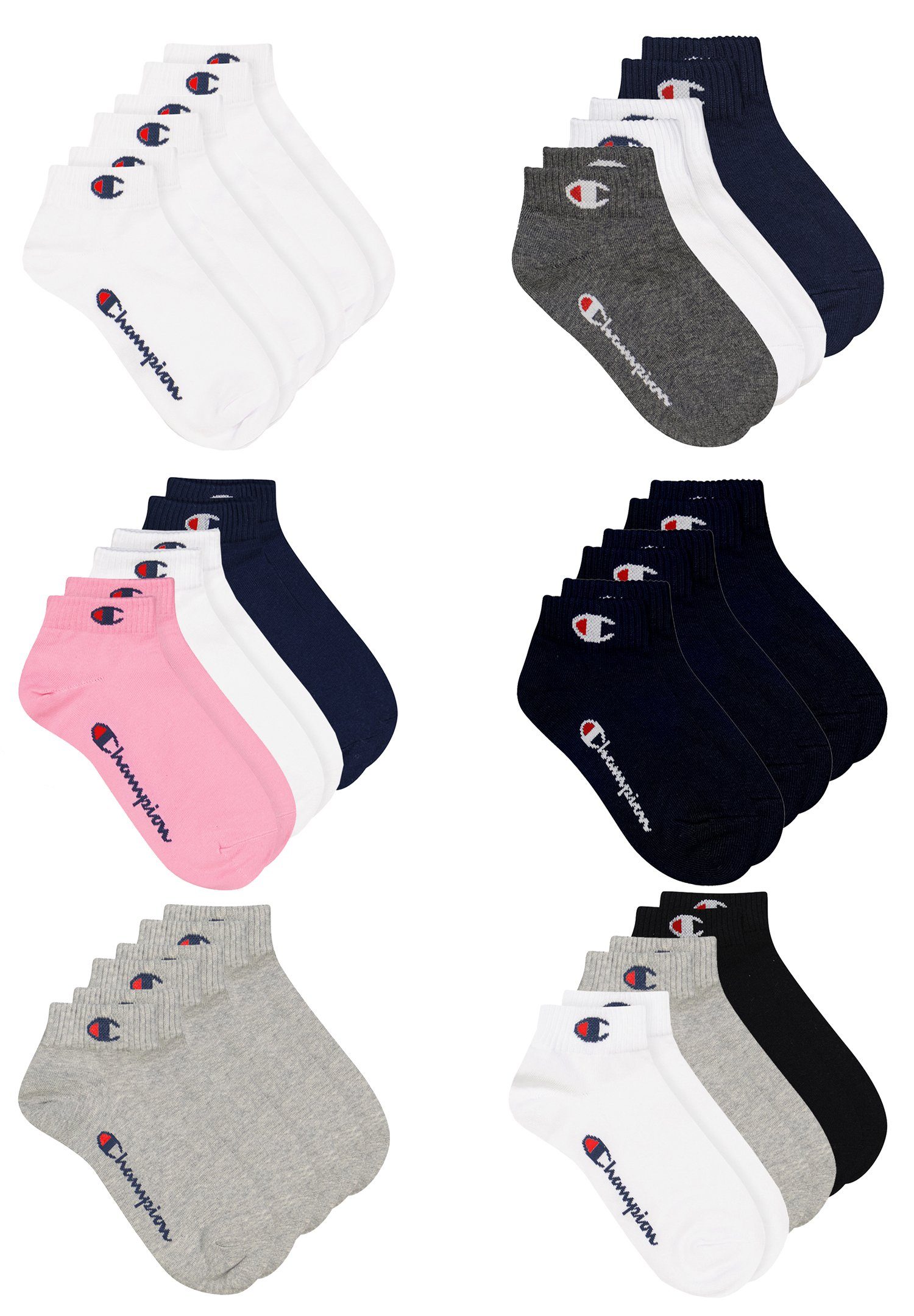 Kurzsocken Quarter 6pk Champion 400 - (6-Paar) grey Socks