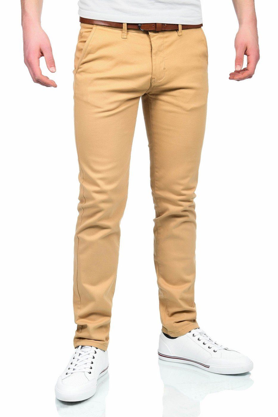 Maurelio Modriano Straight-Jeans Maurelio Modriano Herren Designer Chino Ho günstig online kaufen