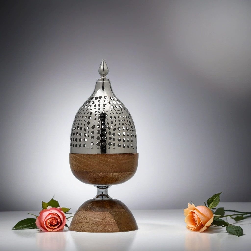 Marrakesch Orient & Mediterran Interior Räucherstäbchen-Halter Gothic Deko Raeuchergefaess Raeucherschale Tischdeko Mouka, (1 St), Handarbeit