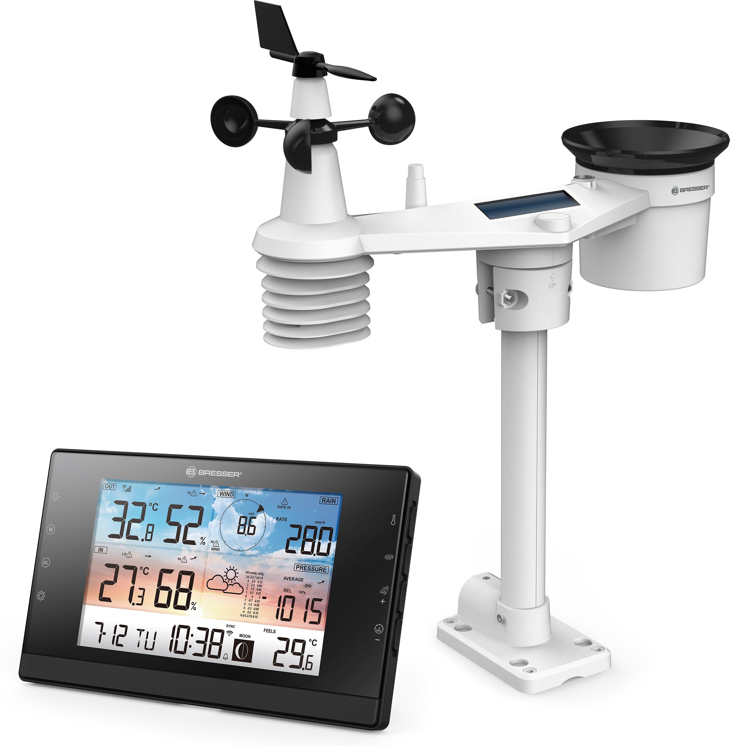 Wetterstation BRESSER WLAN-Wetterstation WSC mit 5-in-1-Multi-Sensor