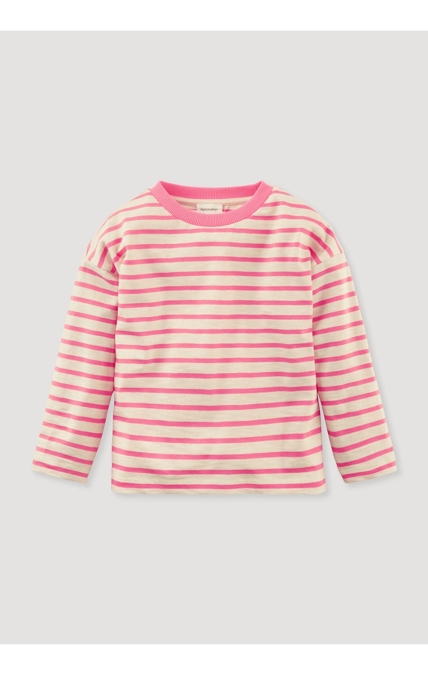 Hessnatur Sweatshirt aus reiner Bio-Baumwolle (1-tlg) pink