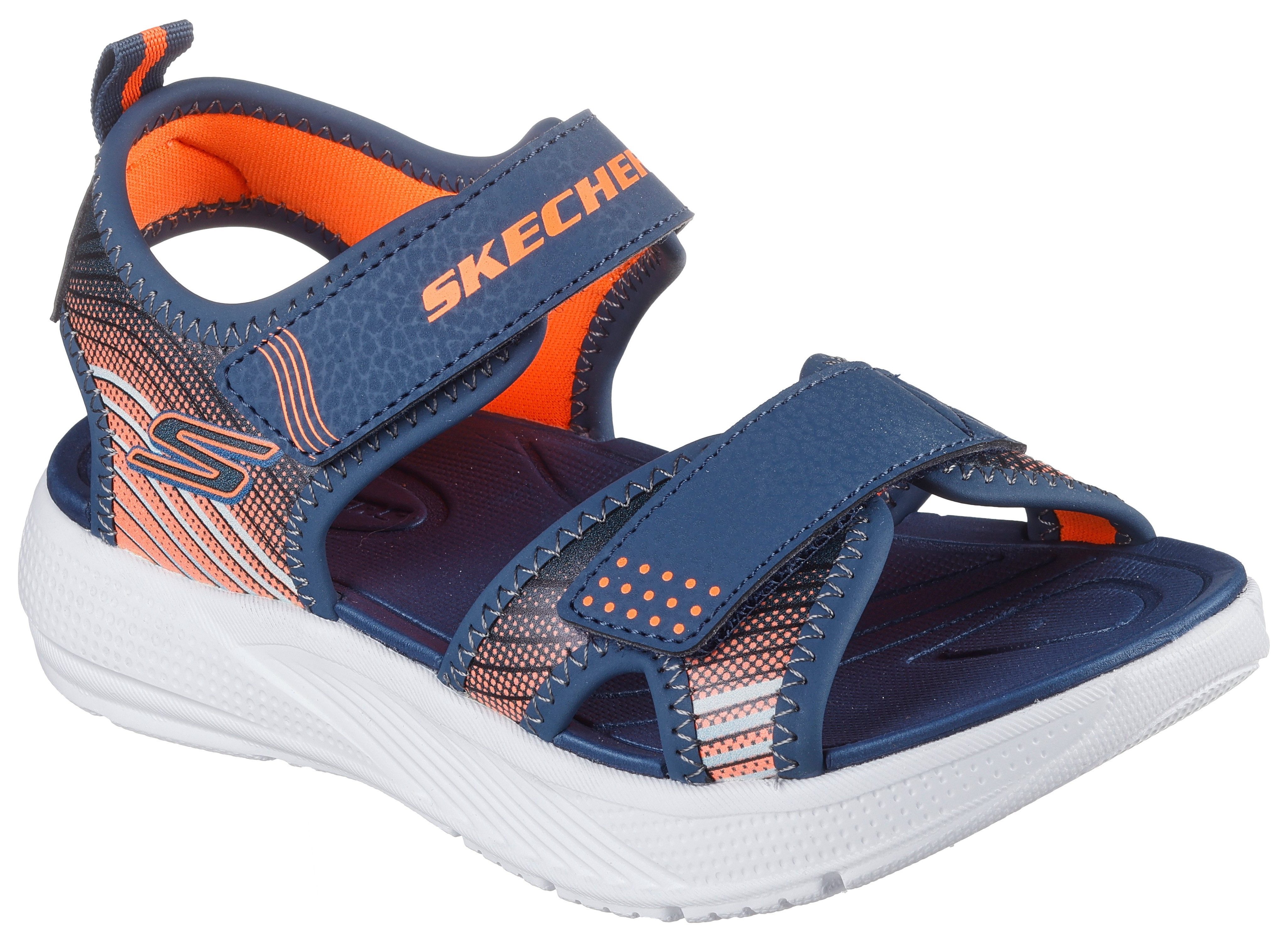 Skechers MICROSPEC-SPLASH Sandale, leichte Sandale mit Klettverschluss, Größenschablone zum Download