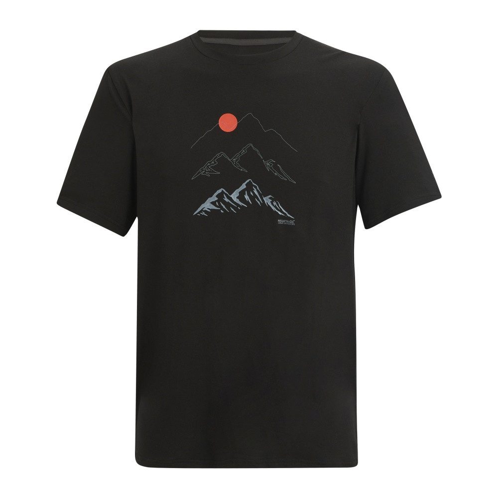Regatta T-Shirt Regatta Fingal Stretch T-Shirt mit Graphic-Print für Herren
