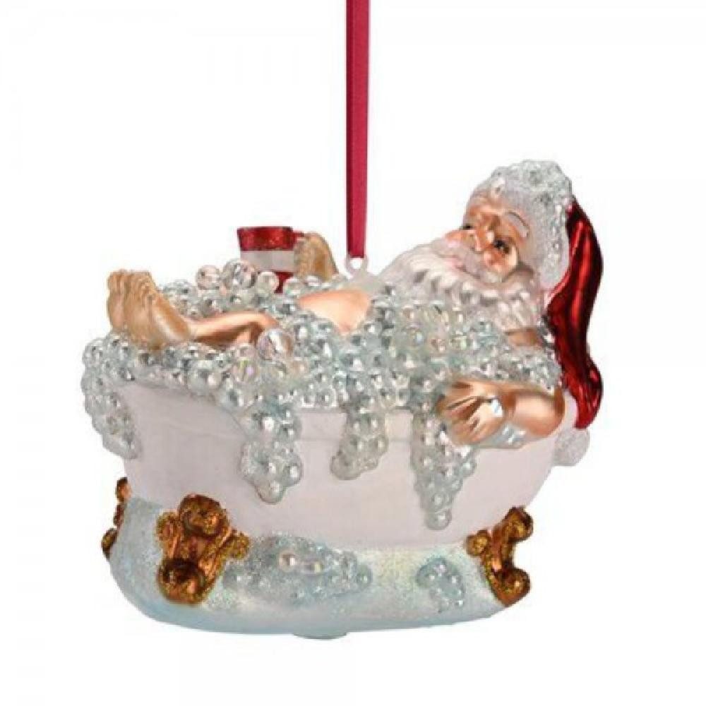 Weihnachtsbaumkugel Christbaumschmuck Santa In Der Badewanne