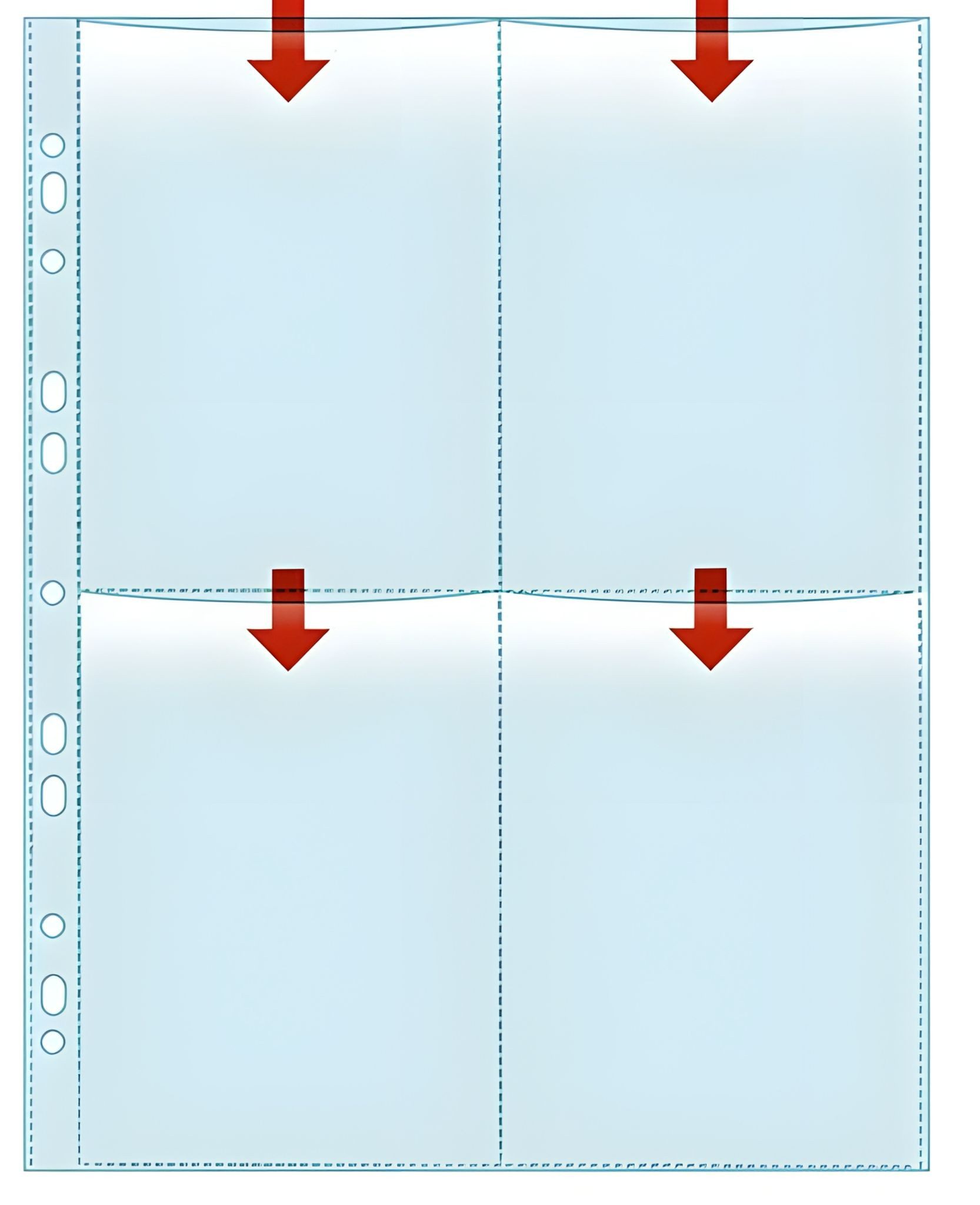 VELOFLEX Fotoalbum VeloflexFotohüllen 10X15hoch,5er Pack