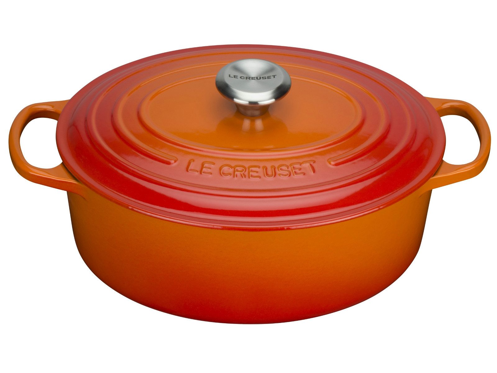 LE CREUSET Кастрюли жаровни Creuset Кастрюли жаровни Signature oval ofenrot 31 cm, Gusseisen
