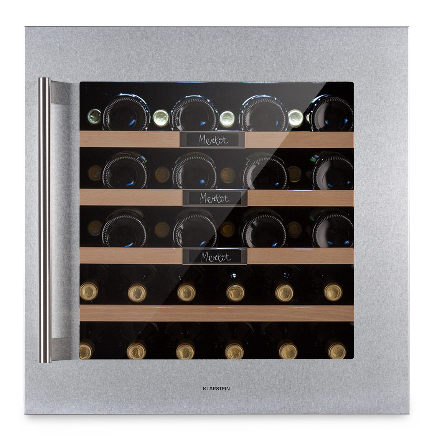 Klarstein Weinkühlschrank Vinsider 36 Built-In Uno, für 36 Standardflaschen á 0,75l