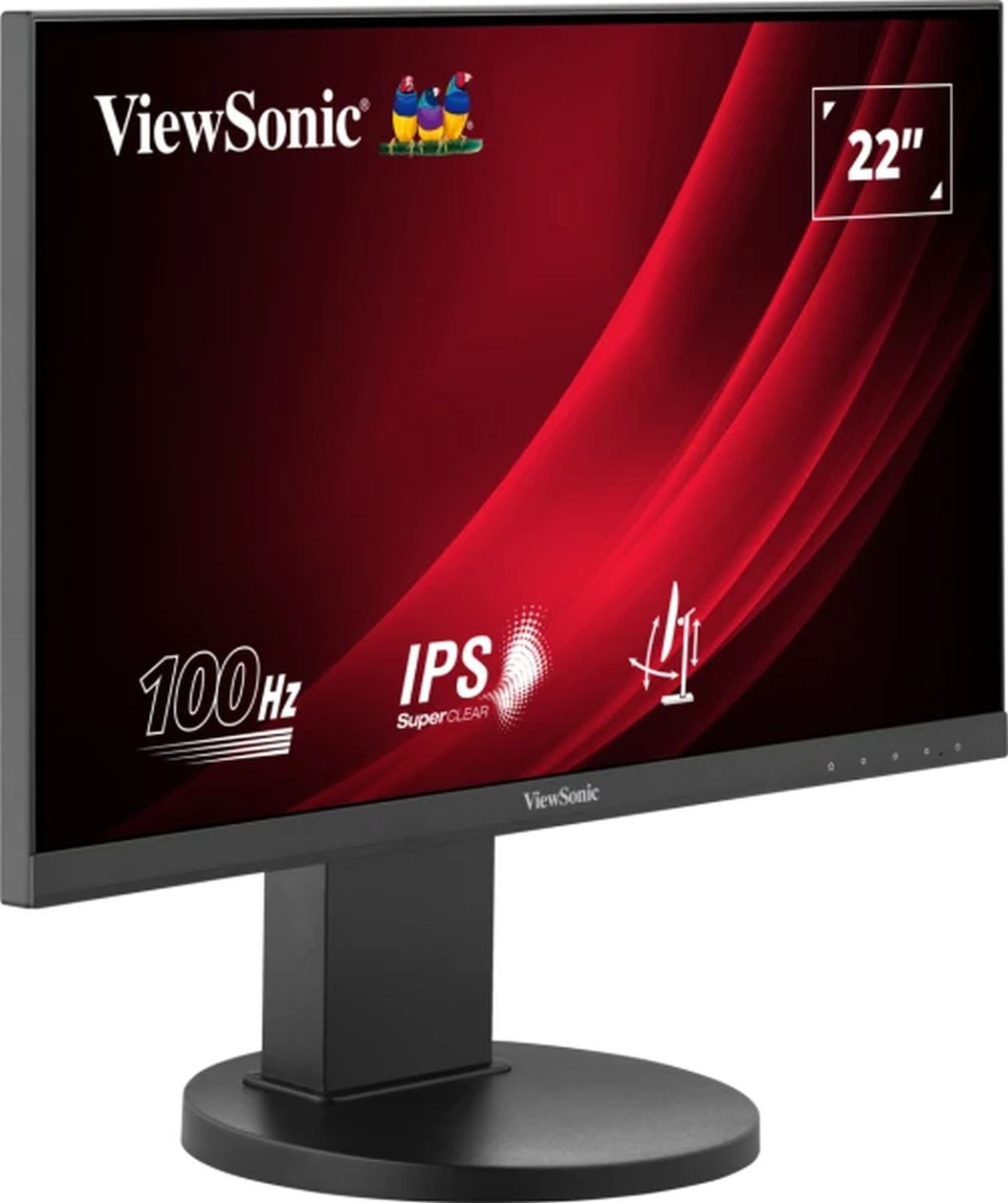 Viewsonic VG2208A 55,88cm 22Zoll 1920x1080 IPS HDMI DP USB TFT-Monitor (1920 x 1080 px, Full HD, 5 ms Reaktionszeit, 100 Hz, IPS, Lautsprecher, Pivot, Höhenverstellbar)