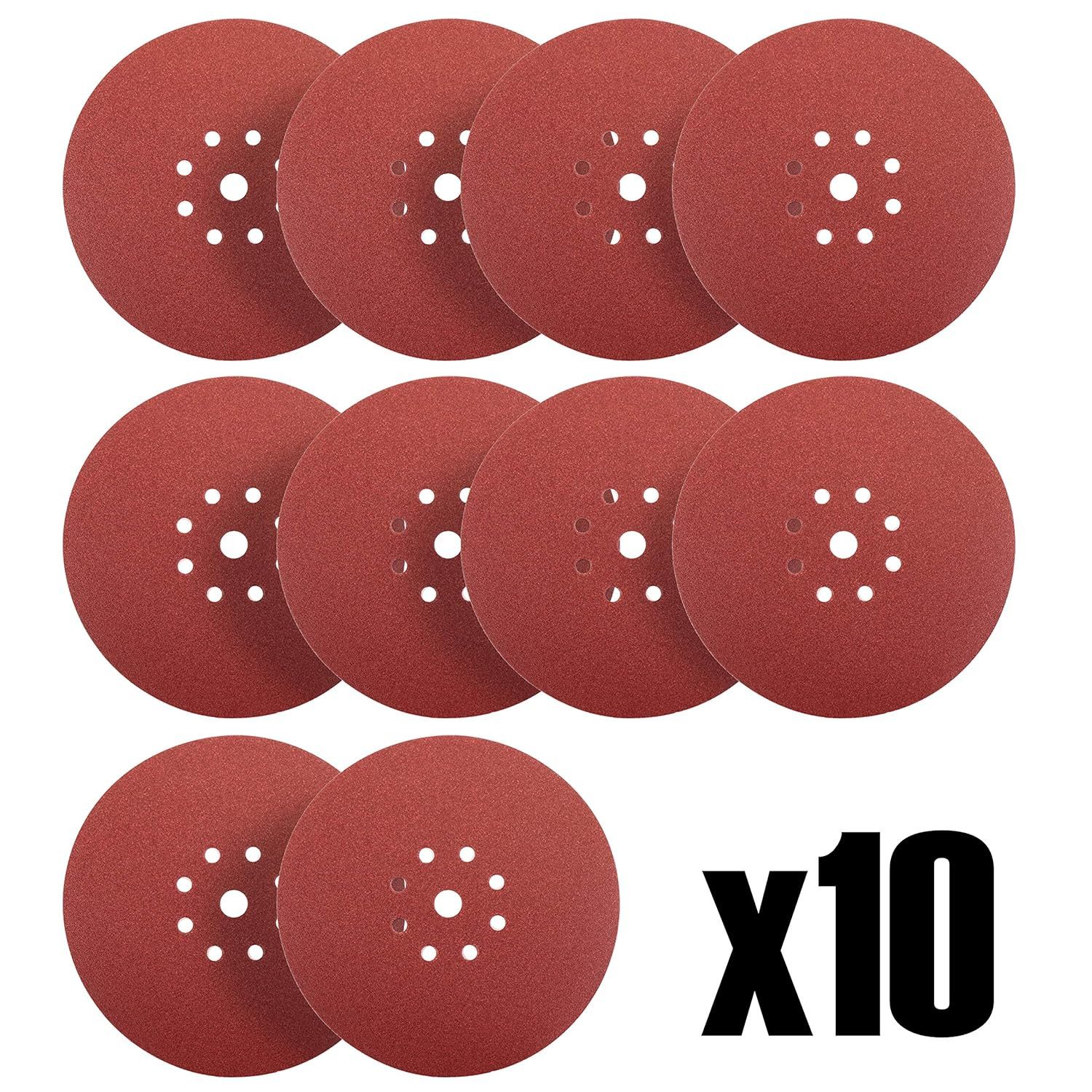 Schleifpapier Schleifscheiben / Klett-Schleifpapier Set Ø 225 mm, 9 Löcher