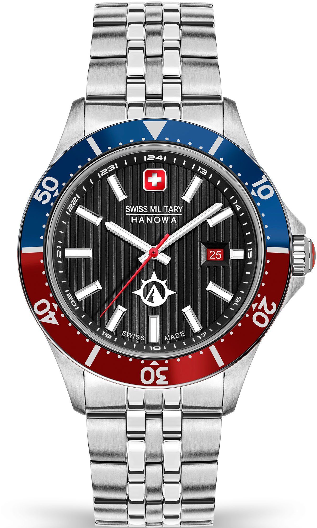 Swiss Military Hanowa Schweizer Uhr FLAGSHIP X, SMWGH2100604 Rot | Quarzuhren