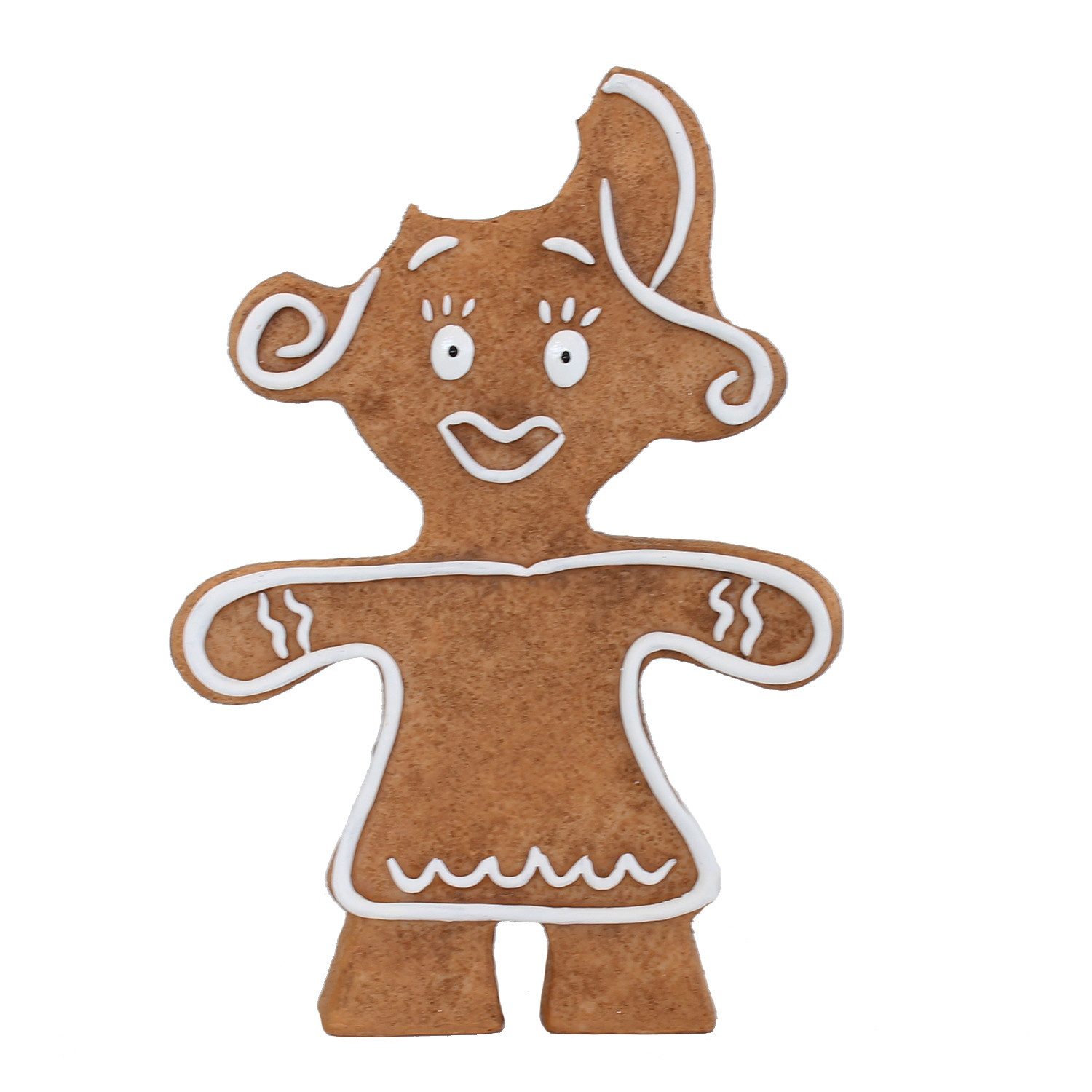 colourliving Weihnachtsfigur Lebkuchenfiguren mit Biss – Humorvolle Weihnachtstischdeko 4 Varianten, witzige Weihnachtsdekoration