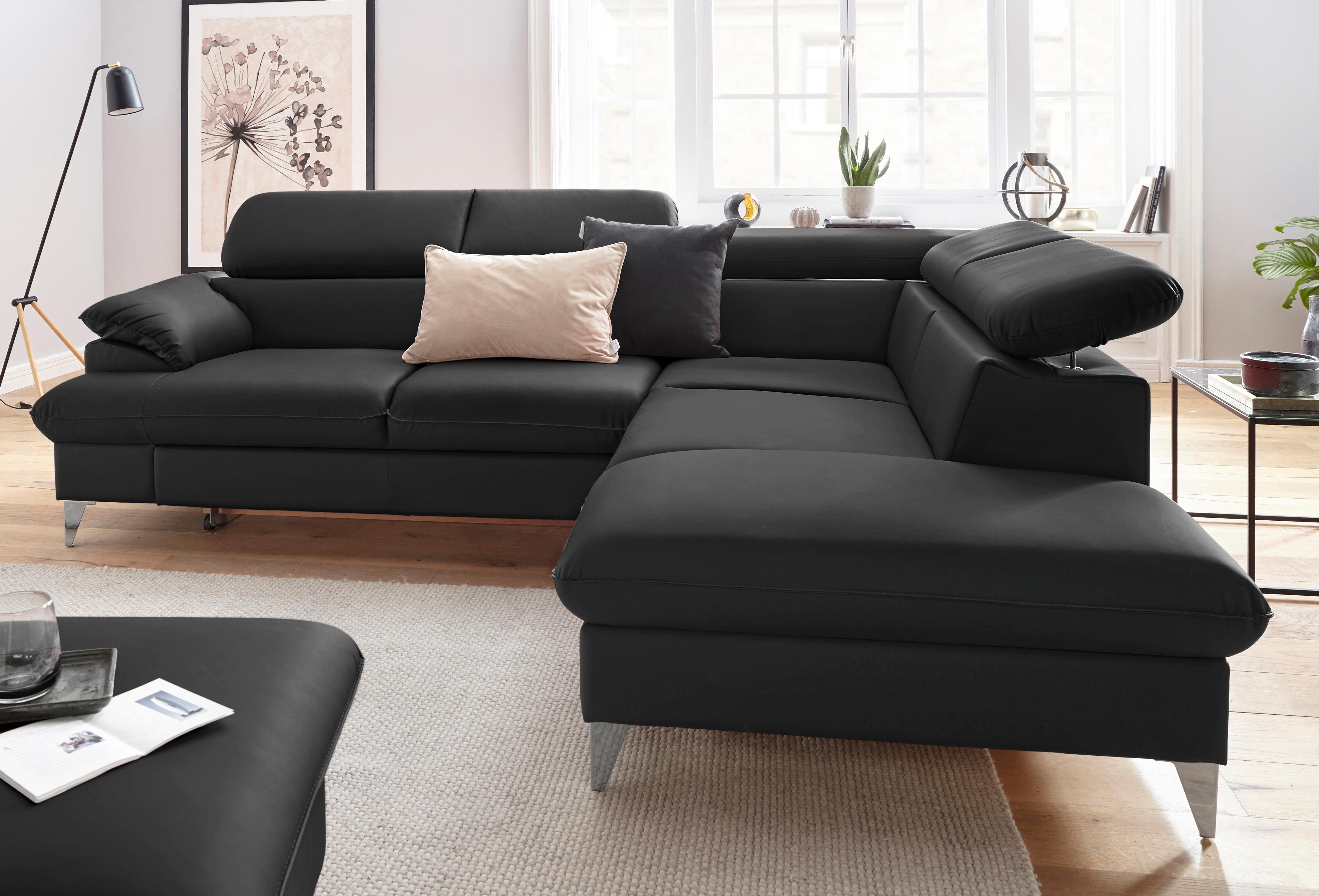 COTTA Ecksofa "Caluso L-Form", mit Kopfteilverstellung, wahlweise mit Bettf günstig online kaufen