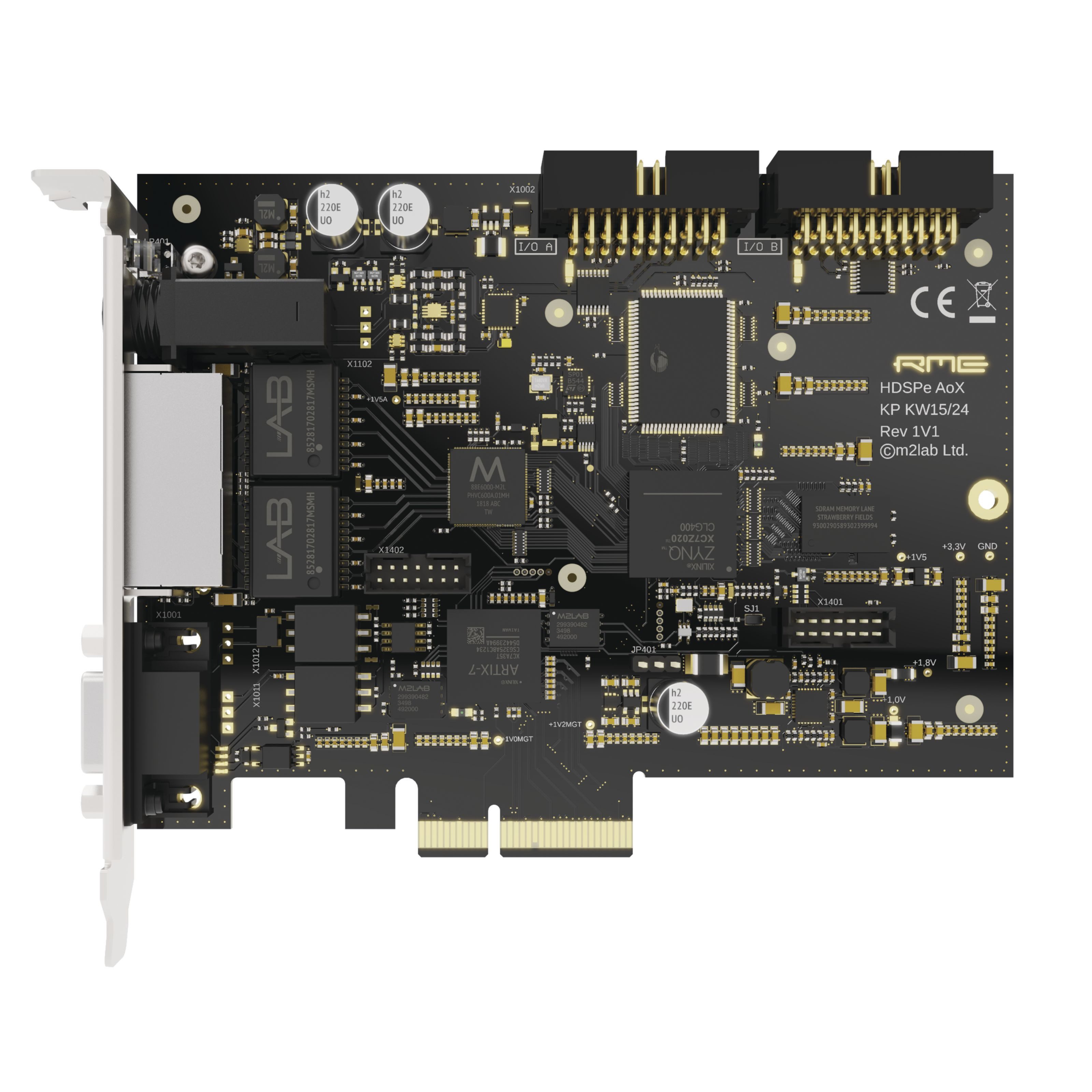 Audio-RME Digitales Aufnahmegerät (HDSPe AoX-M - PCIe Soundkarte)