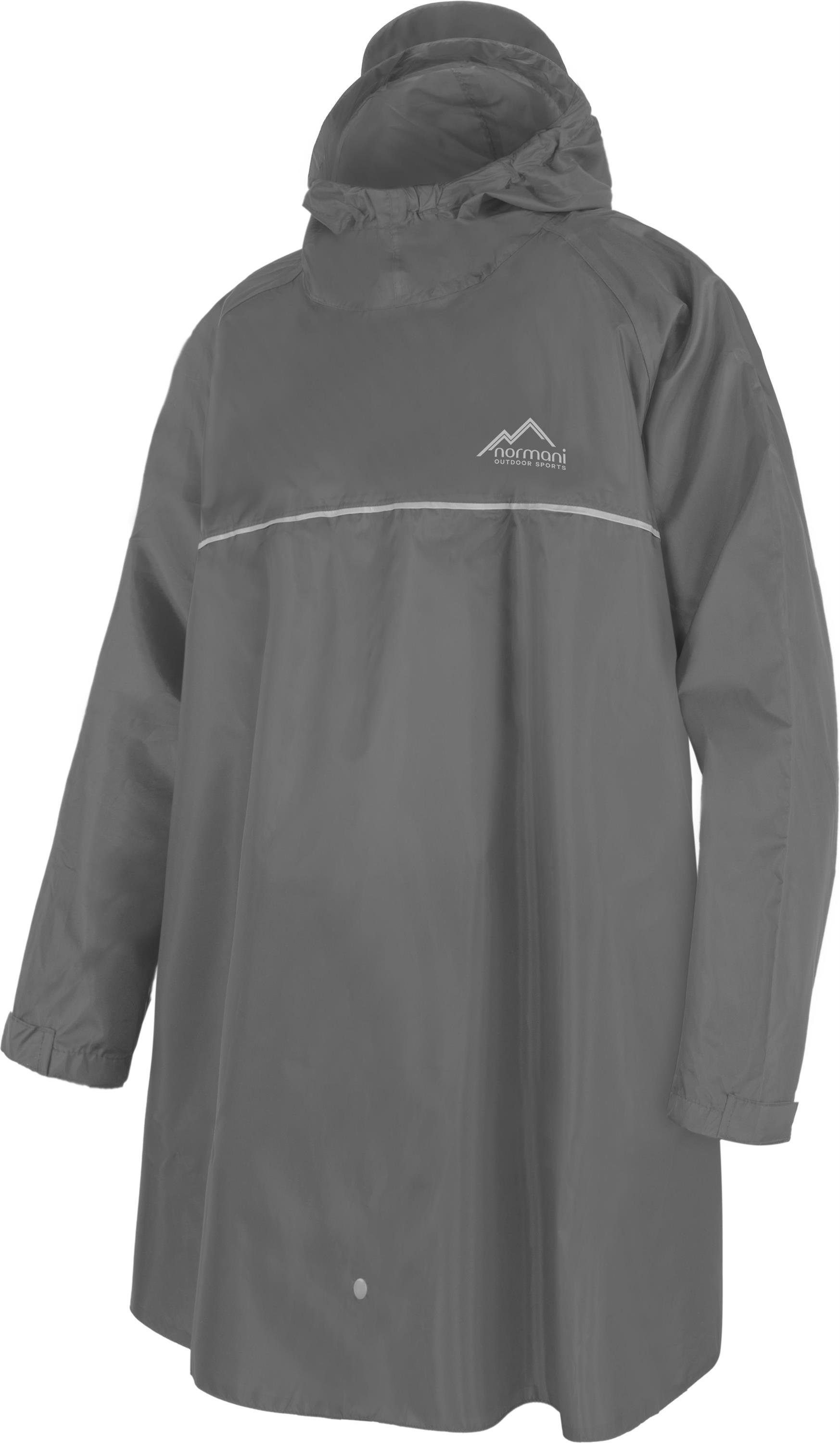 normani Regenponcho Kinder Regenponcho Mawsynram Wasserdichter Regencape mit Ärmeln - 3M™ Scotchlite™ Reflektor