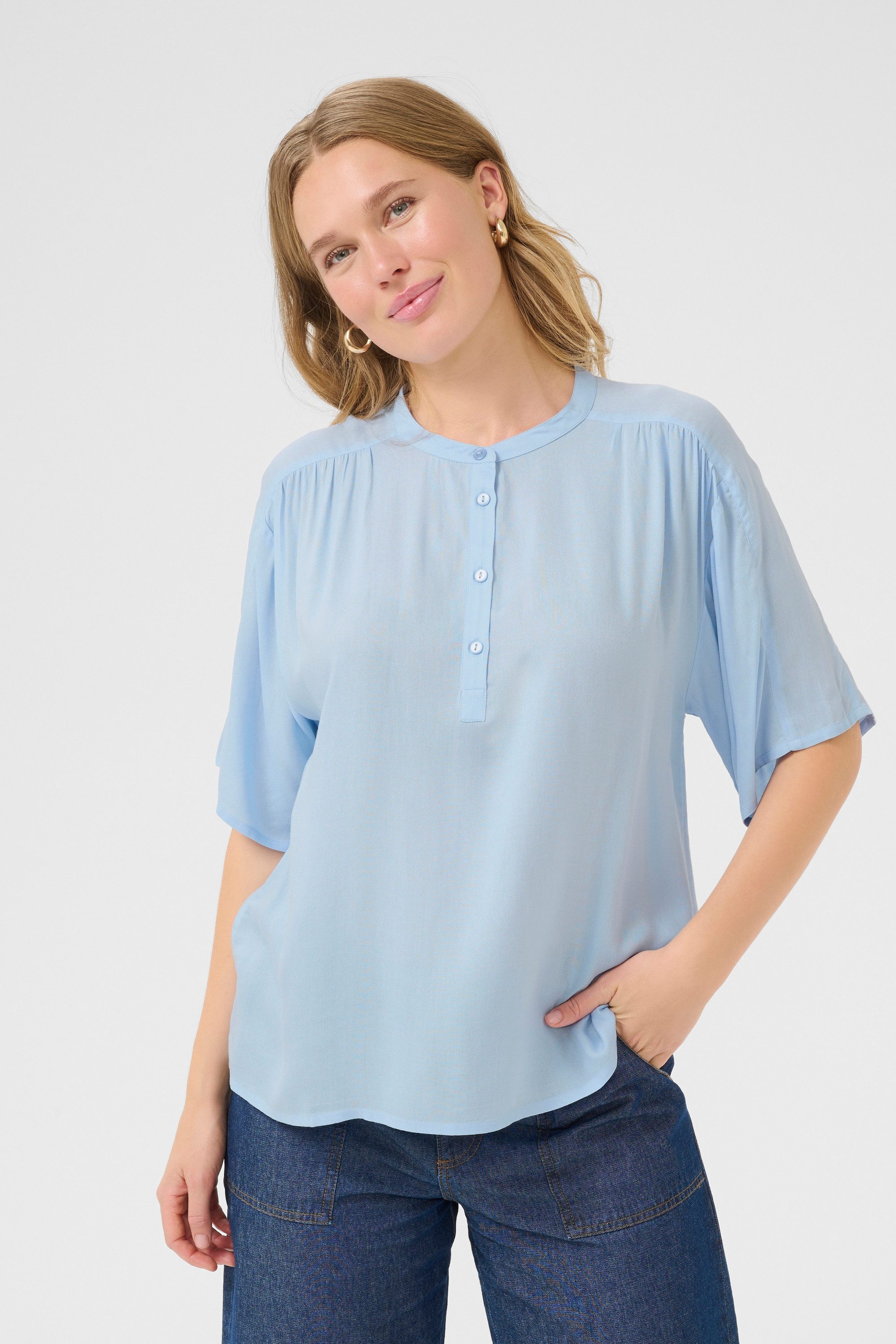Kurzarmbluse Kurzarm-Bluse BPcharlotte