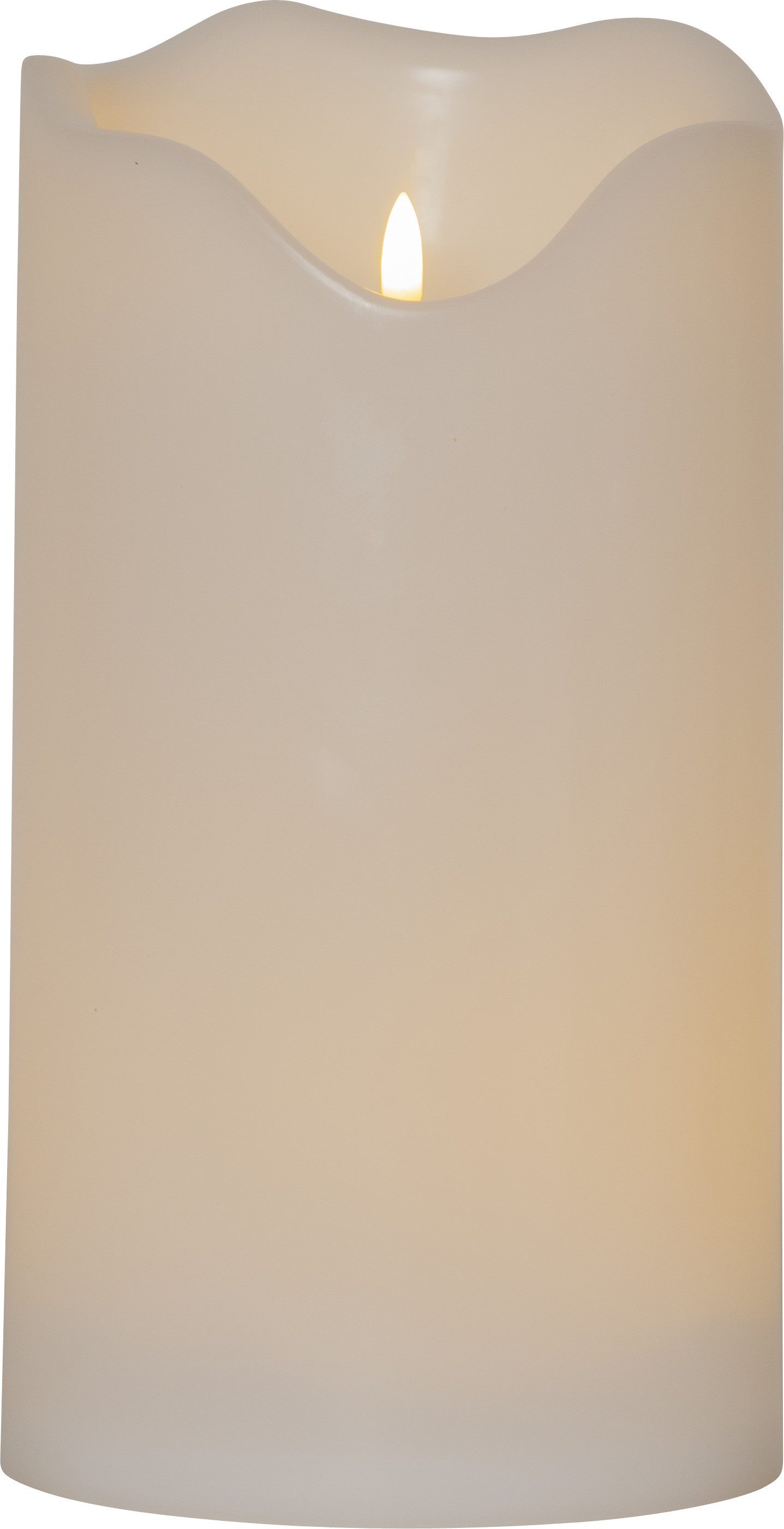 LED Kerze Flamme Grand in Weiß IP44 300mm günstig online kaufen