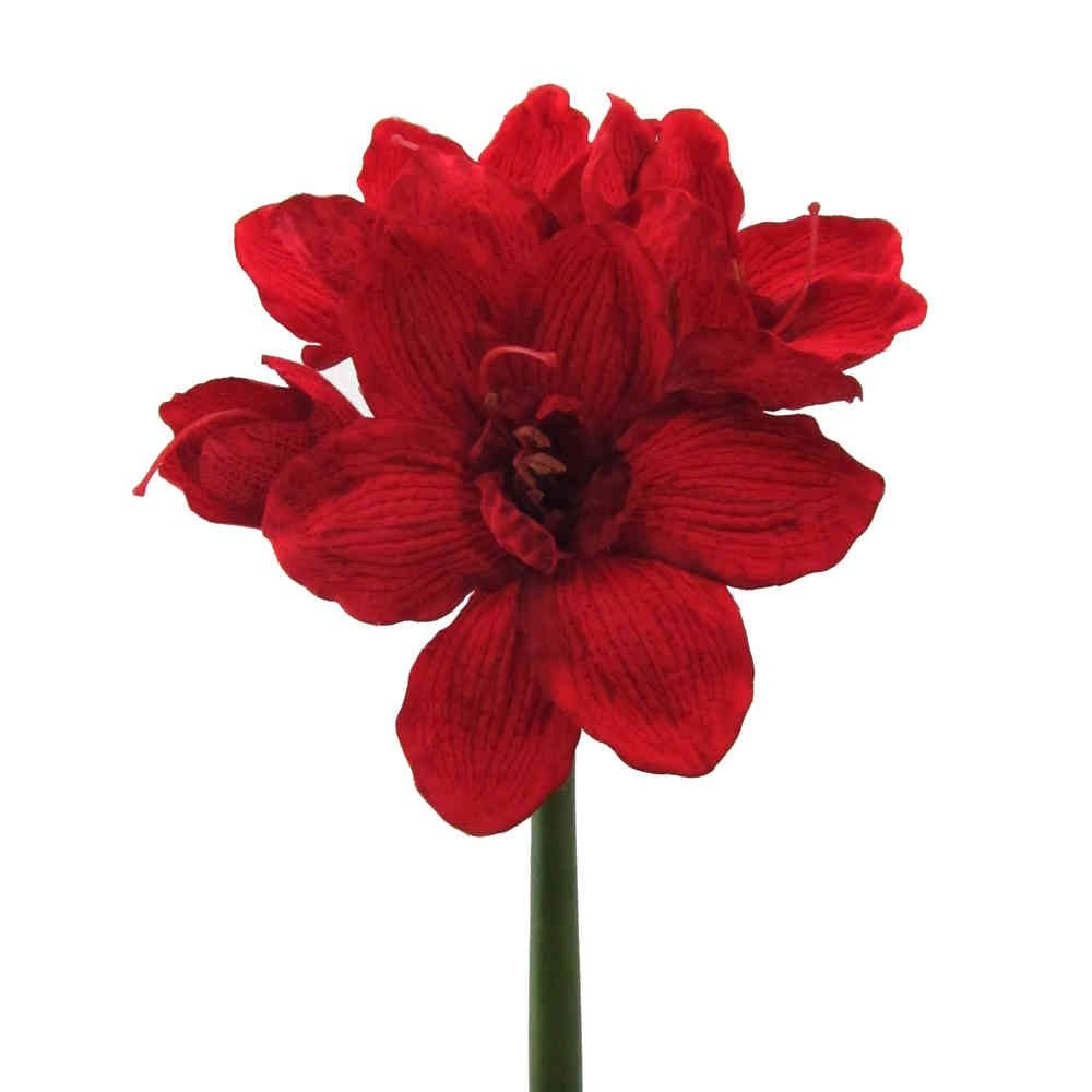 Kunstblume Kunstblume AMARYLLIS ca. 66cm. 1 Stängel mit 4 Blüten., Gasper, Höhe 66.00 cm