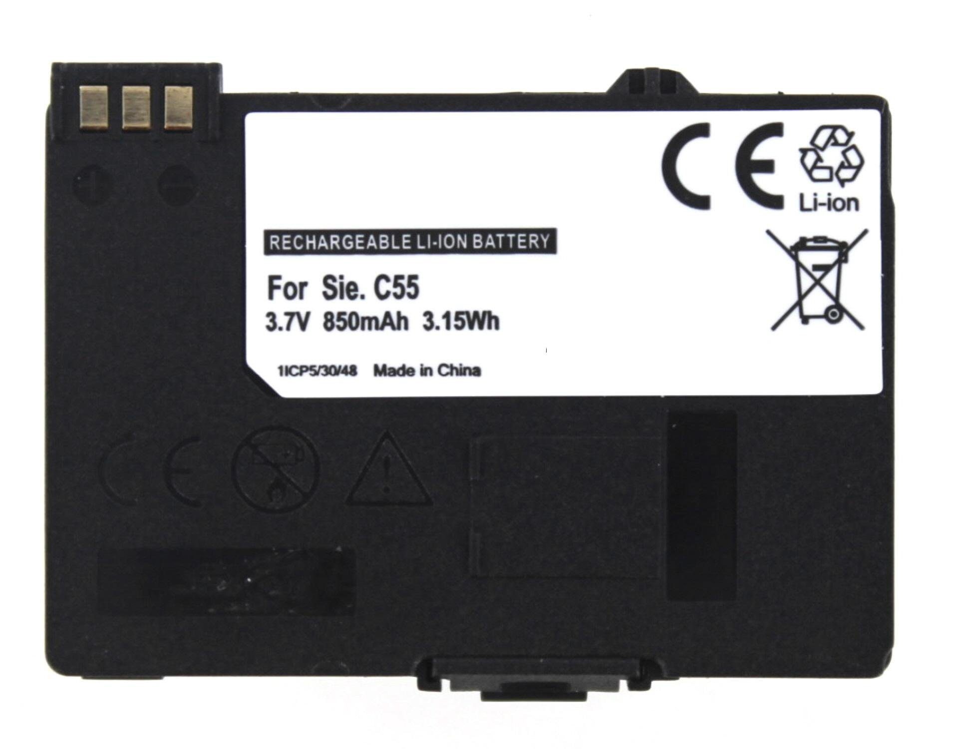 kompatibel C55 850 (1 Akku MobiloTec mit mAh Akku Akku St) Siemens