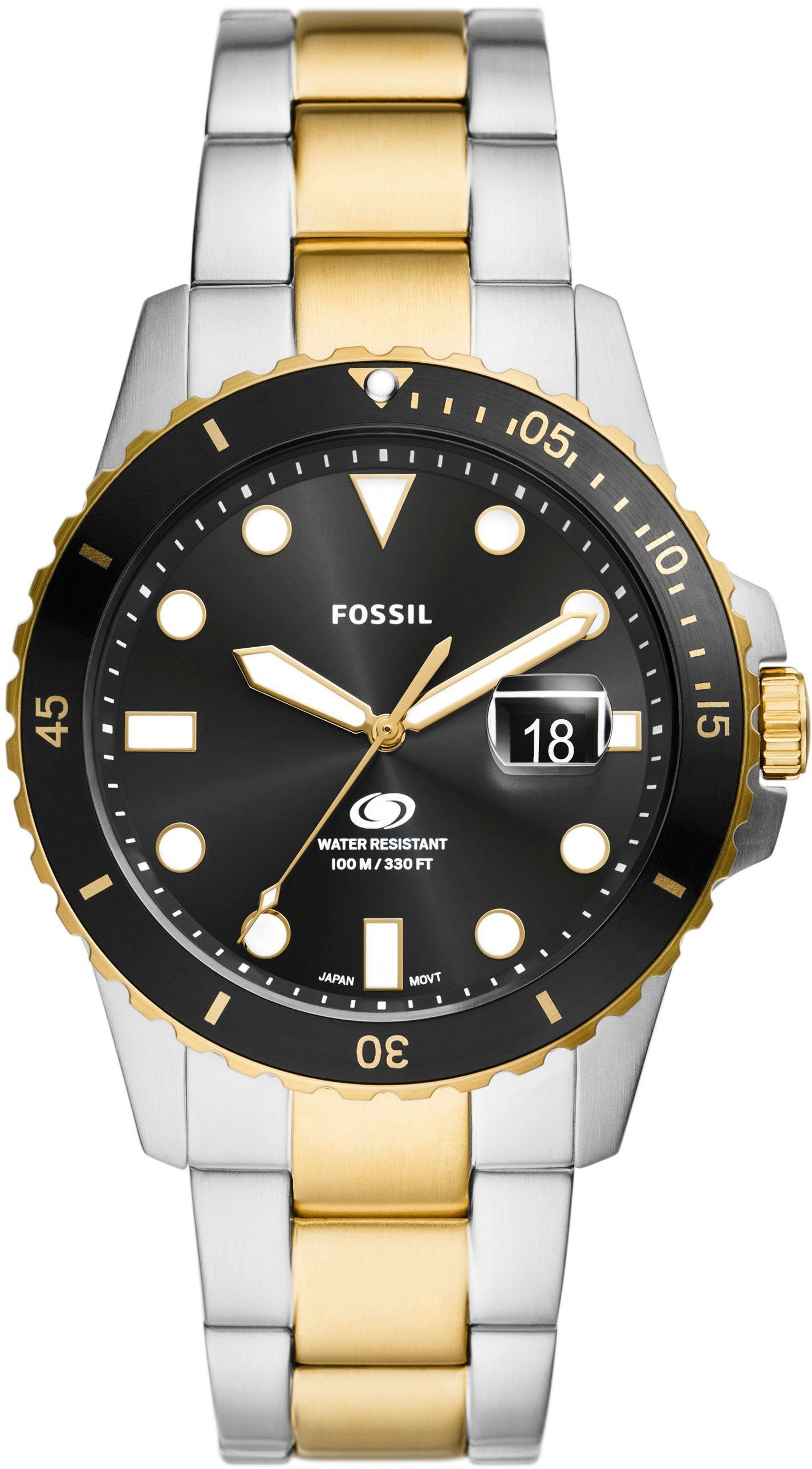 Fossil Quarzuhr FOSSIL BLUE FS6031, Armbanduhr, günstig online kaufen
