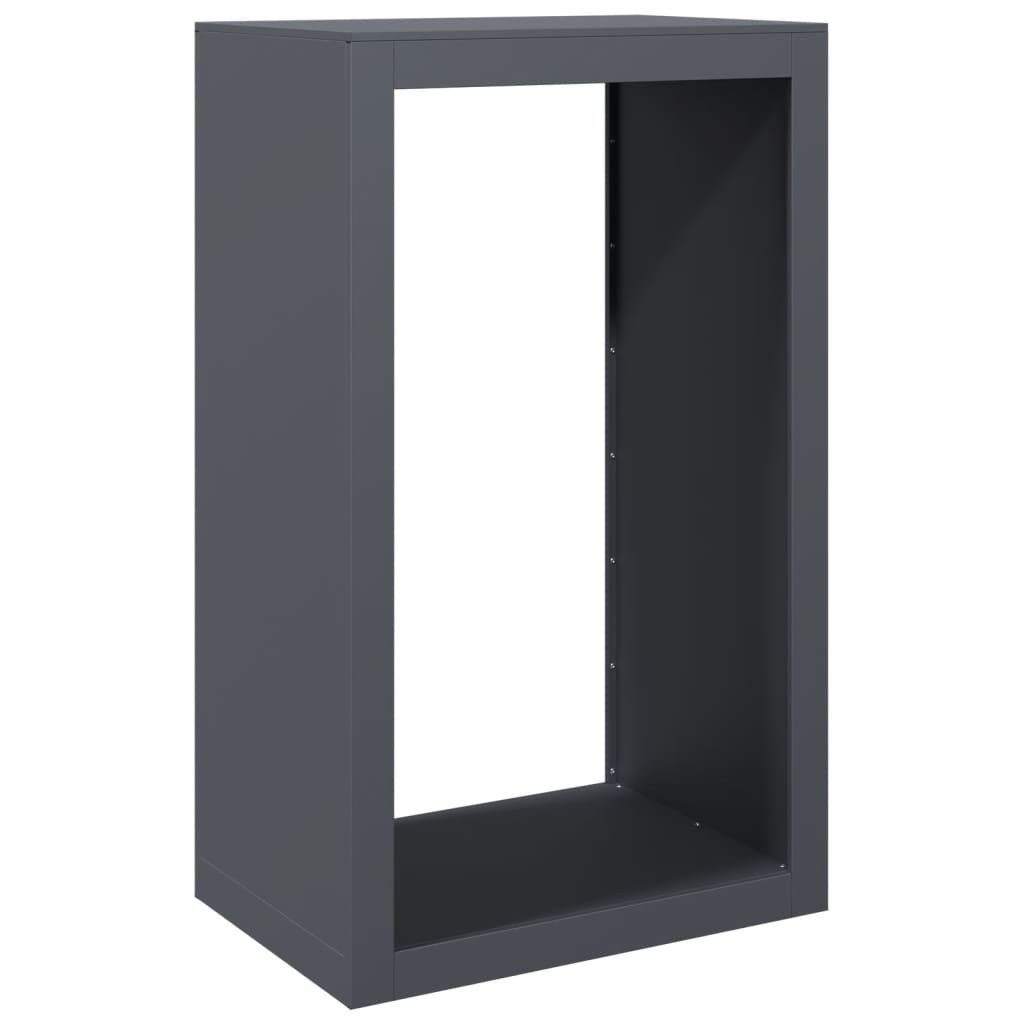 vidaXL Kaminholzregal Brennholzregal Anthrazit 60x40x100 cm Stahl