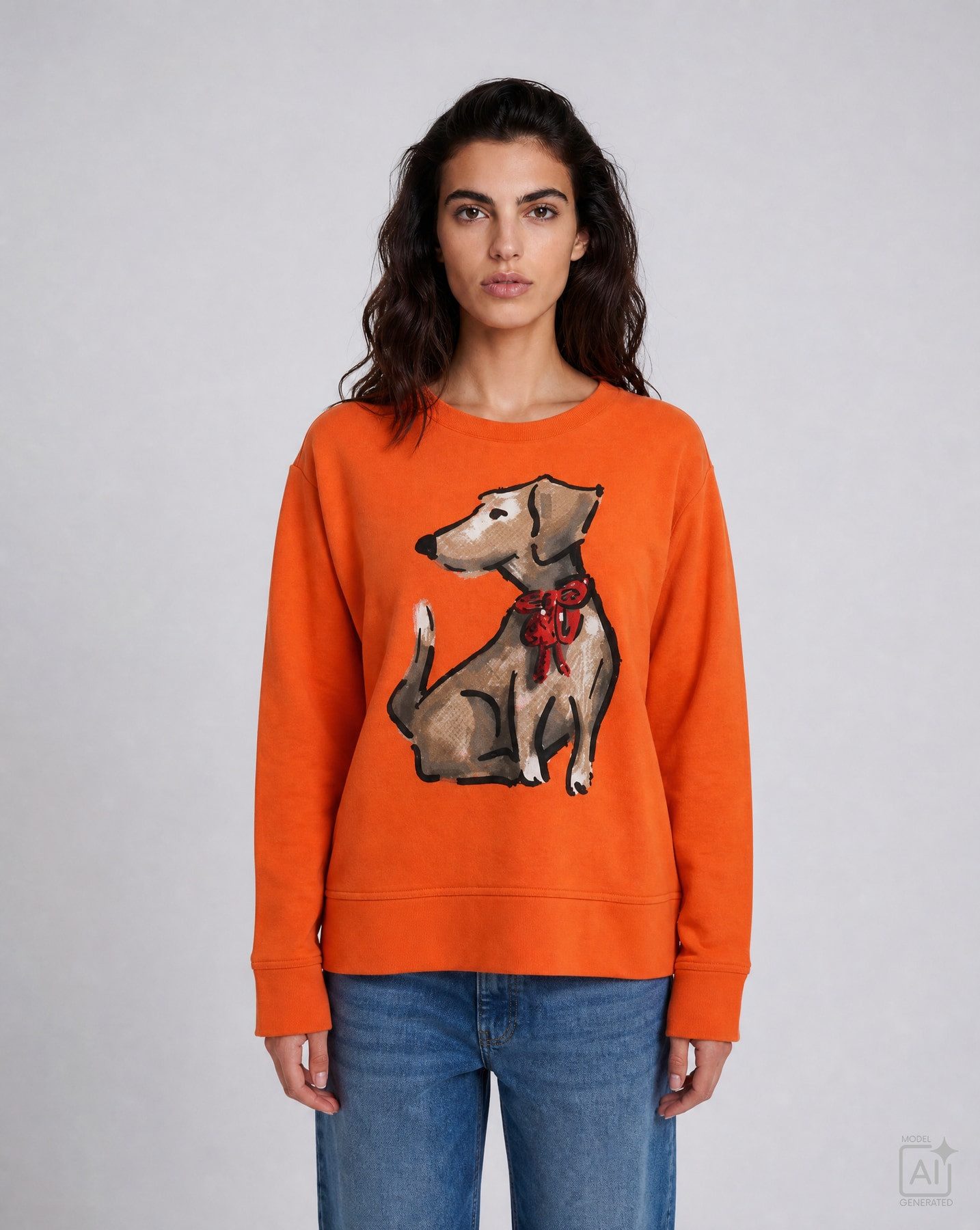 Milano Italy Strickpullover ROUND NECK SWEAT SHI