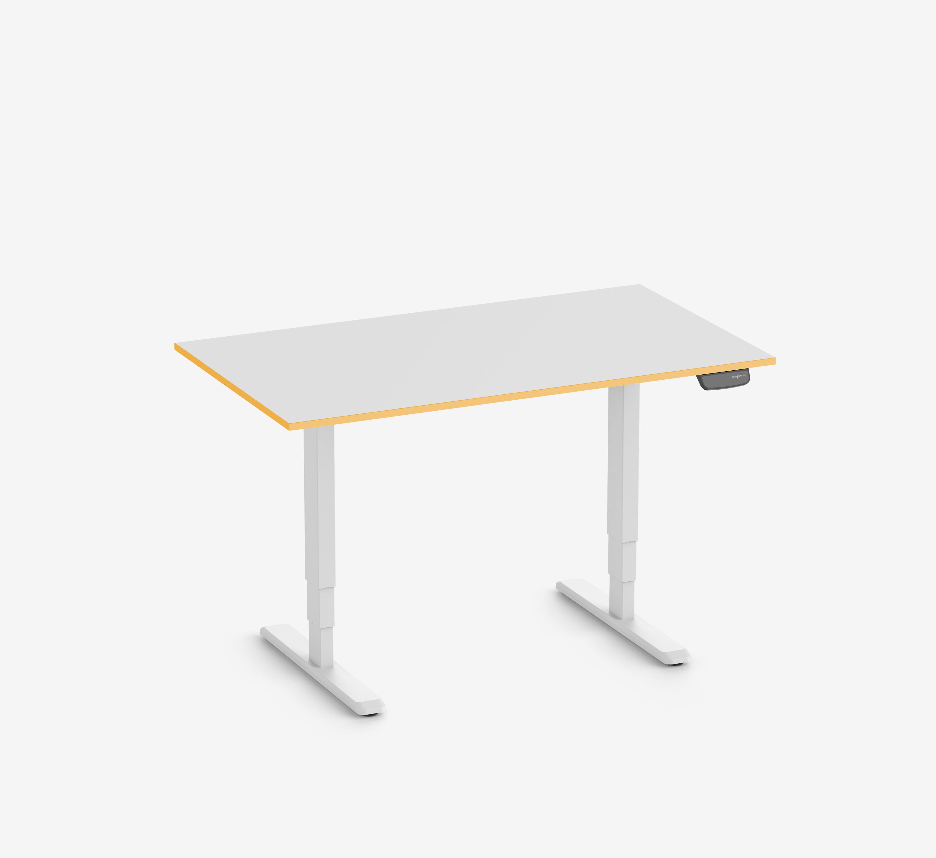 Ergolutions Gamingtisch PRIMUS elektrisch höhenverstellbarer Gamingschreibtisch, 140 kg Traglast / App / Leise / Timer / Memory / Kollisionssensor
