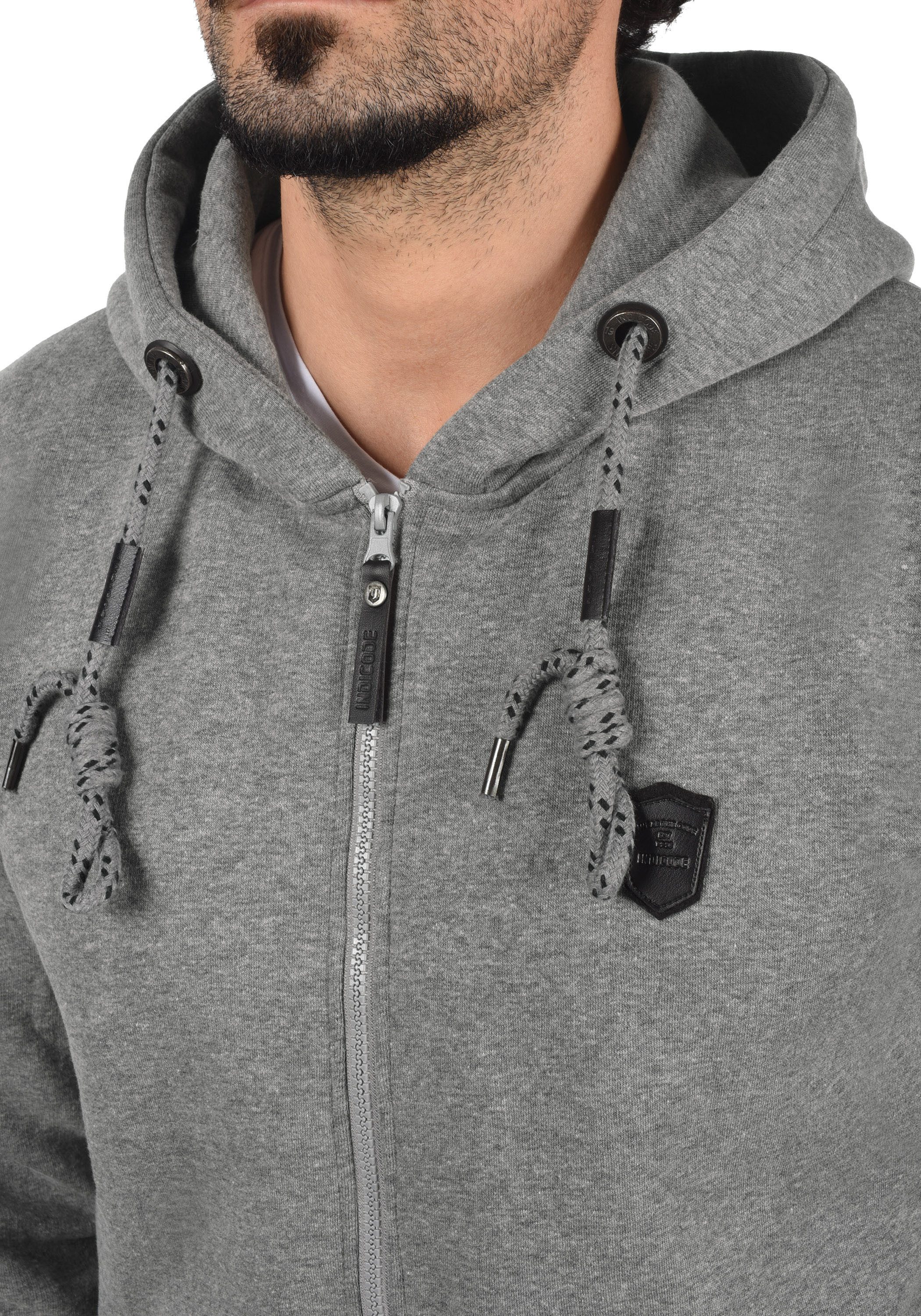 INDICODE Kapuzensweatjacke IDBarnhill Sweatjacke mit Kapuze – Bild 5 von 5