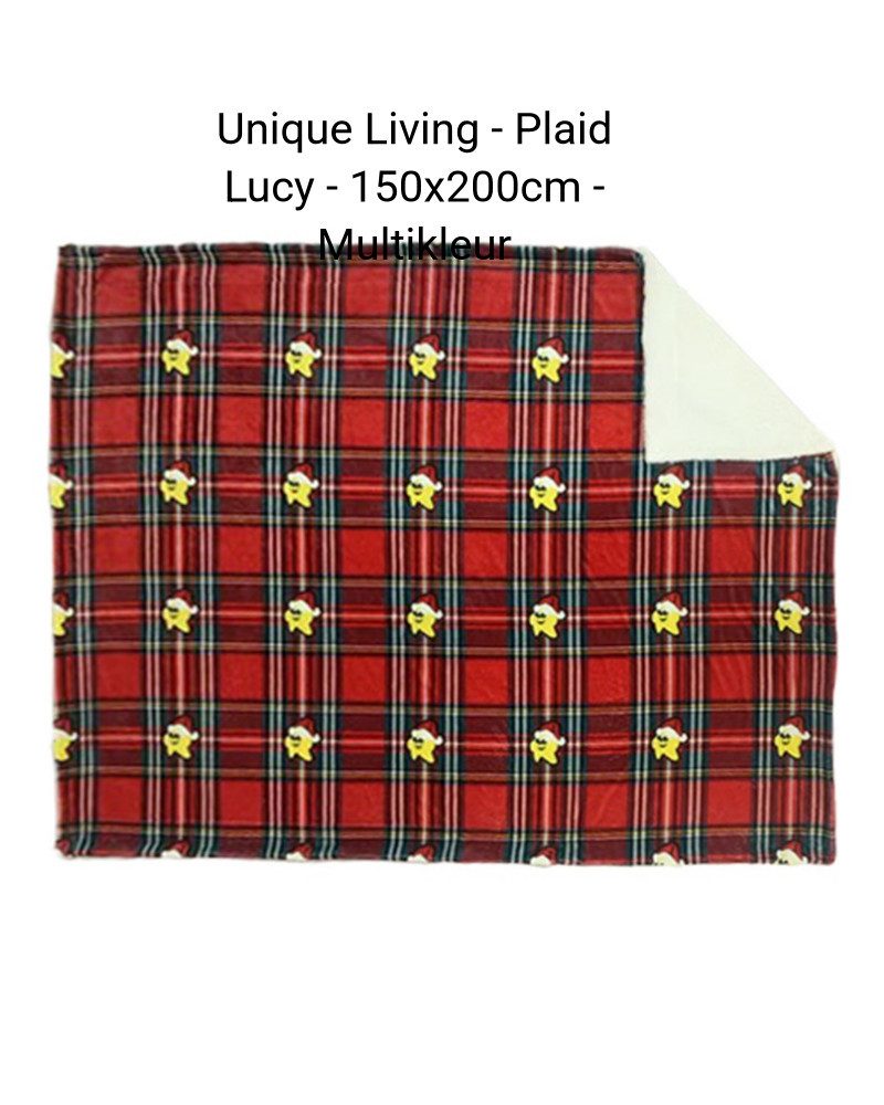 Plaid Unique Living Plaid Lucy Mehrfarbig 150x200 cm, UNIQUE Living