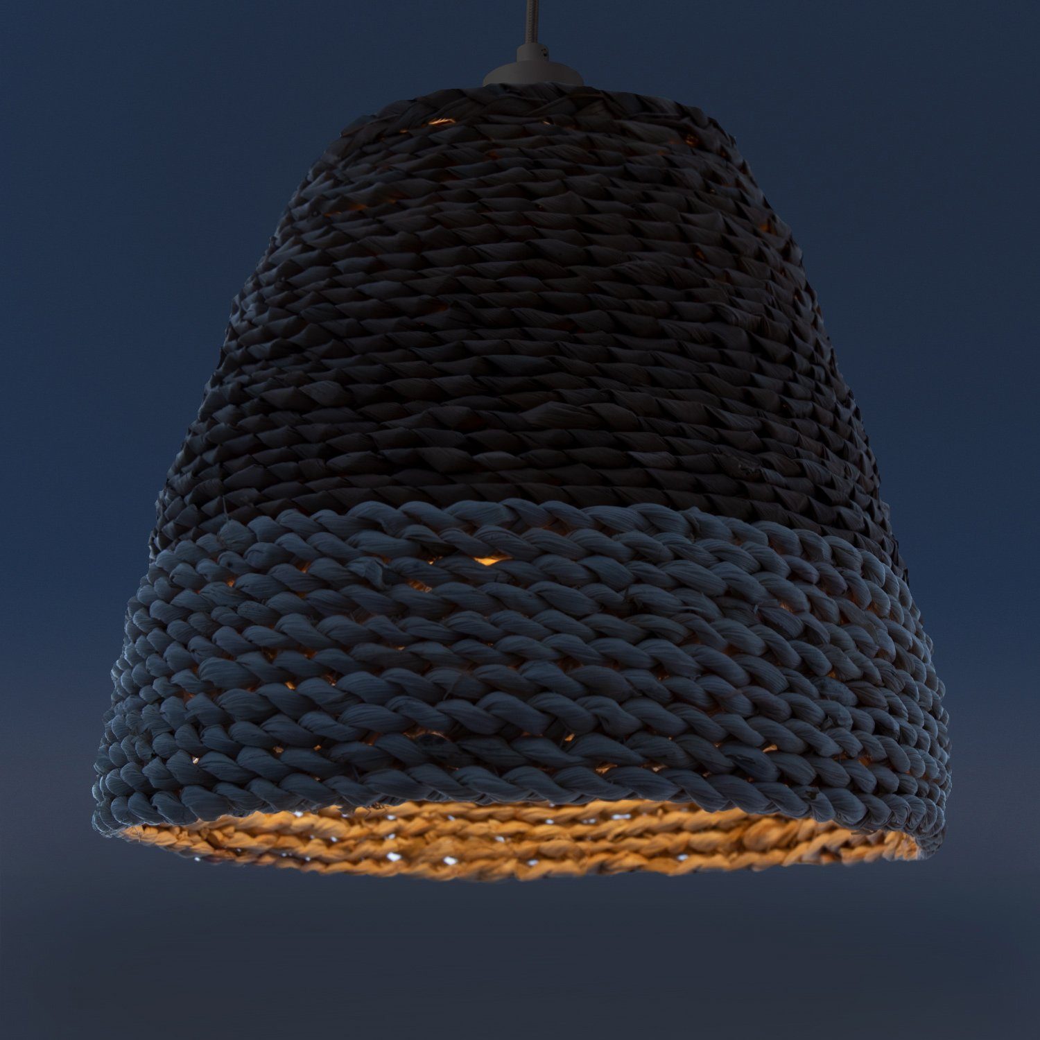 Paco Home Pendelleuchte Basto, ohne Leuchtmittel, Deckenlampe LED Wohnzimmer Und Schlafzimmer, Gras, Deko E27