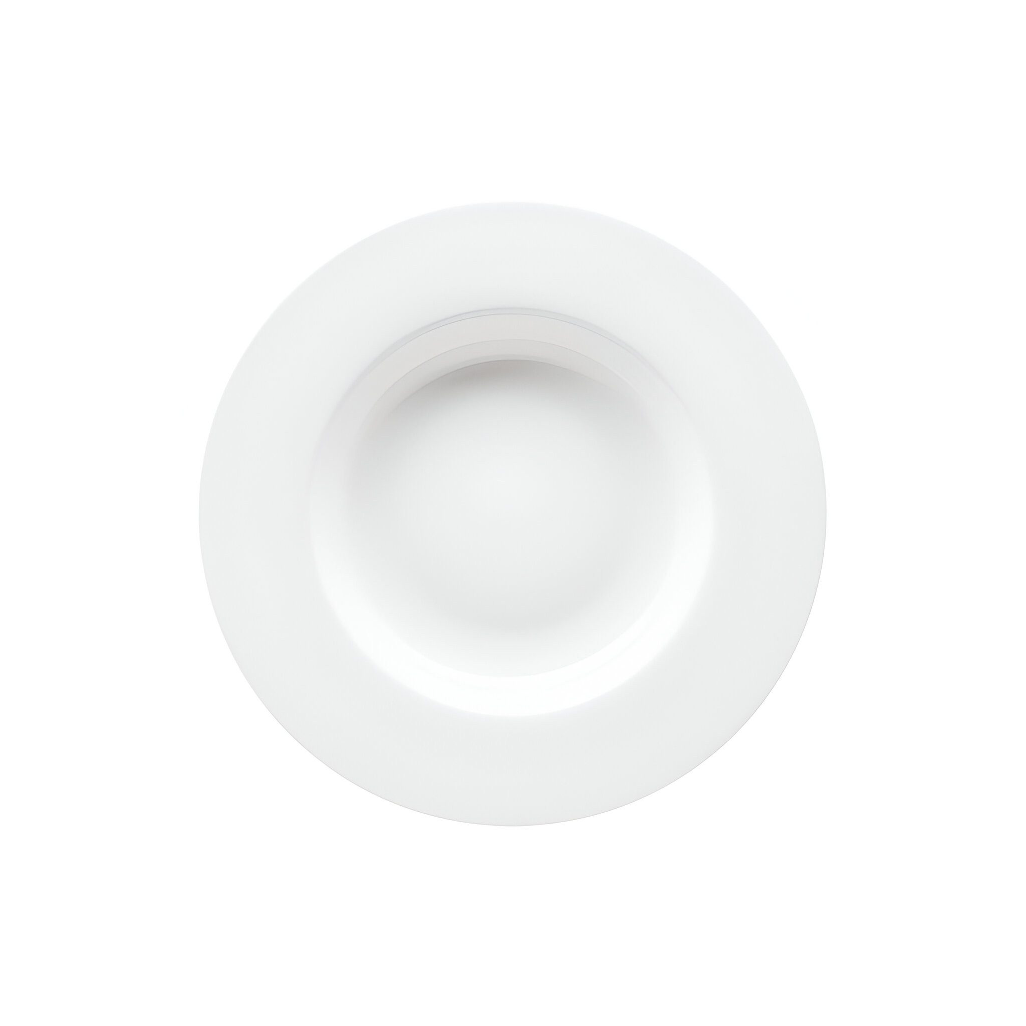 Rosenthal Suppenteller Suppenteller 23 cm Fahne - JADE WEISS, Lebensmittelkontaktsicher + Mikrowellengeeignet + Spülmaschinenfest