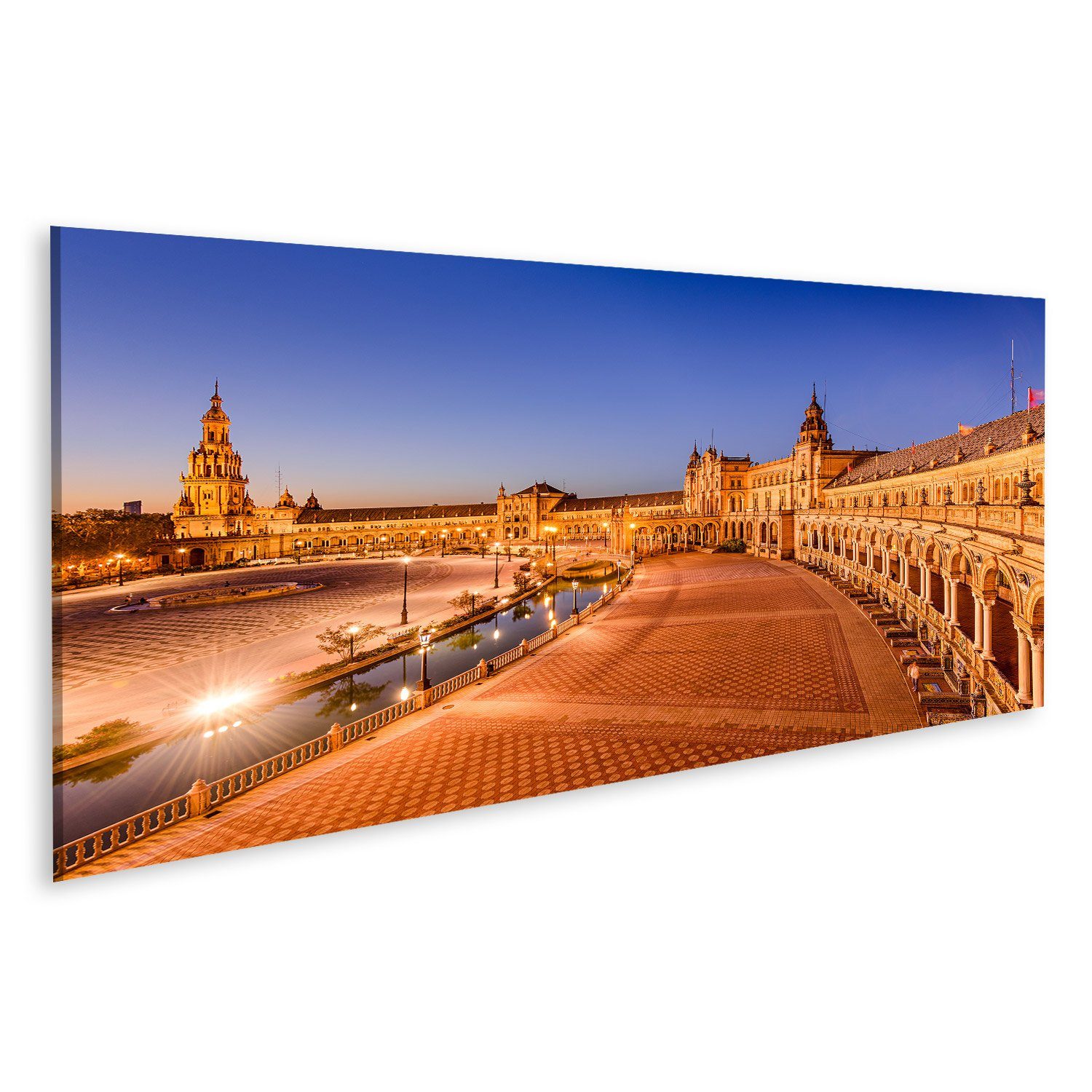 islandburner Leinwandbild Bild auf Leinwand Sevilla Spanien Bei Plaza De Espana Wandbild Leinwa
