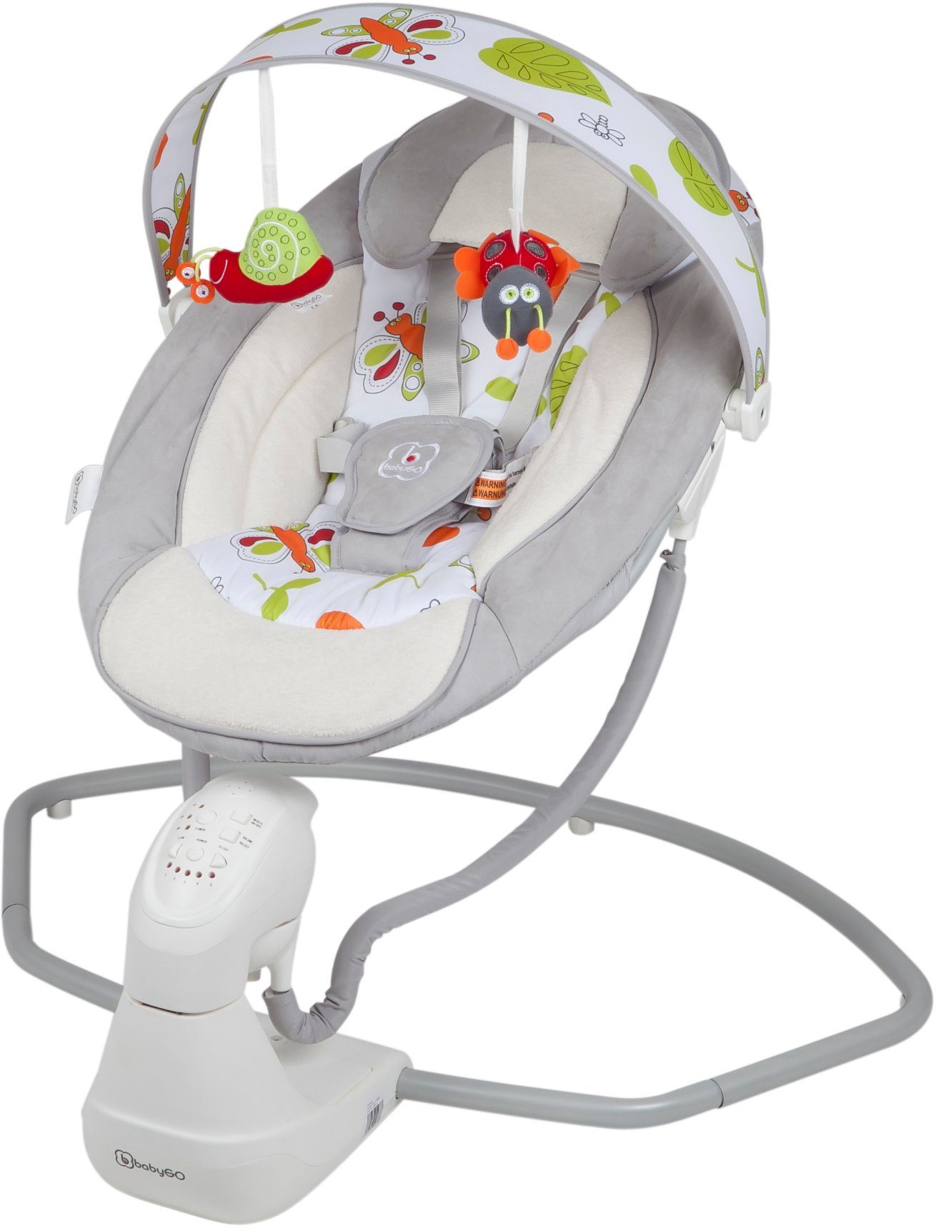 Babywippe Cuddly, grey