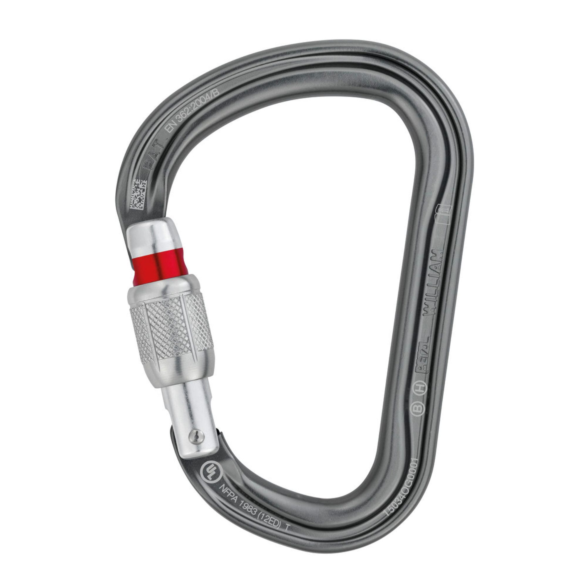 Petzl Karabiner WILLIAM Screw-Lock - Verschlusskarabiner - Silber