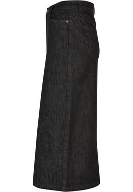 URBAN CLASSICS Jerseyrock Damen Ladies Midi Denim Skirt (1-tlg)