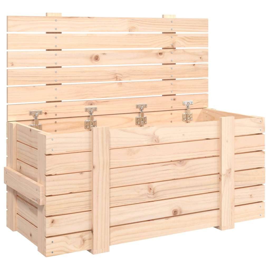 vidaXL Aufbewahrungsbox Truhe 91x40,5x42 cm Massivholz Kiefer (1 St)