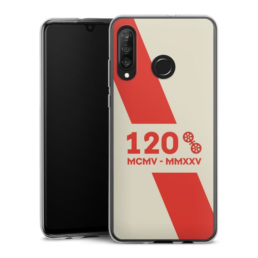 DeinDesign Handyhülle 1. FSV Mainz 05 E.V. 120 Jahre Bundesliga, Huawei P30 Lite Premium Silikon Hülle Bumper Case Handy Schutzhülle