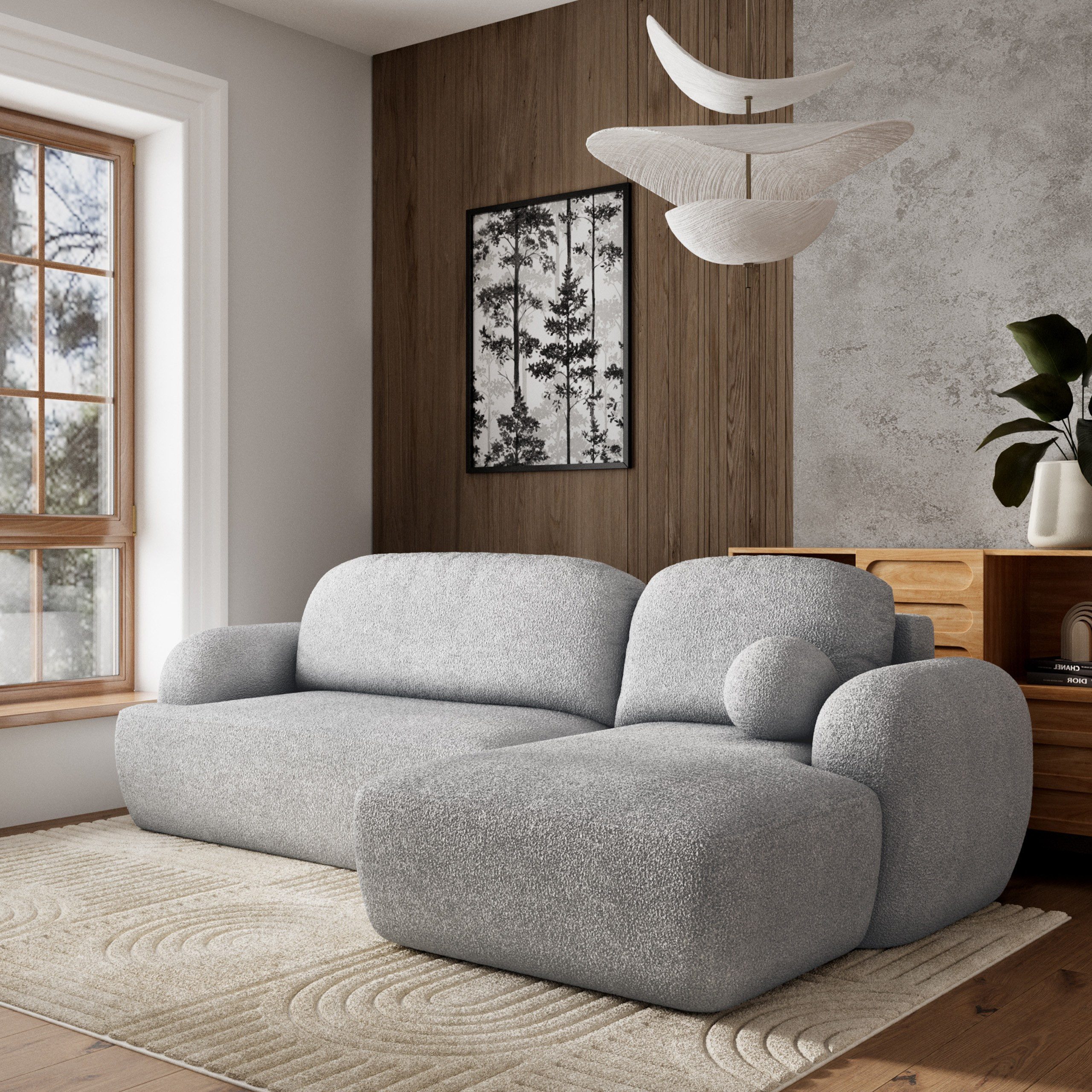 Masseno Ecksofa MODENZA mit Schlaffunktion L-Form, Sofa mit Bettkasten günstig online kaufen