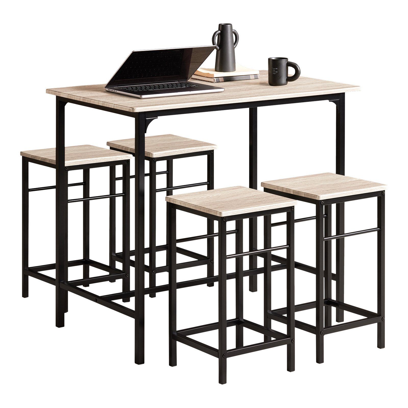 SoBuy Bartisch OGT11, Bartisch Set 5-teilig günstig online kaufen