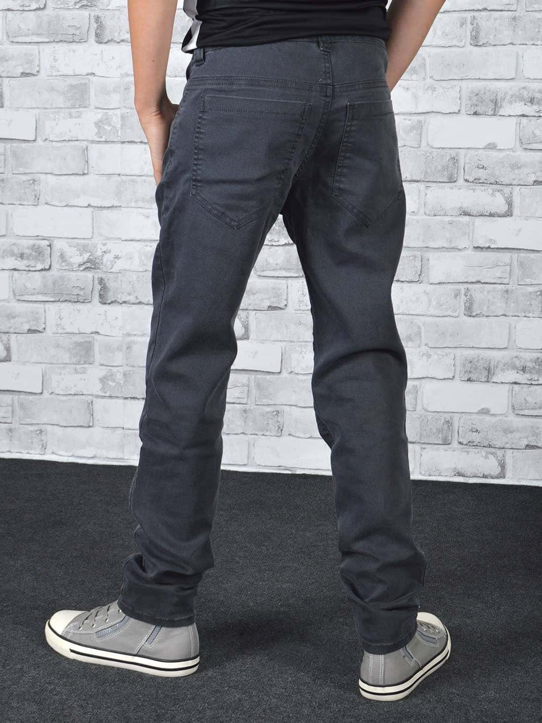 BEZLIT 5-Pocket-Jeans Jungen mit Jeans Bund (1-tlg) Casual elastischem Verstellbarer Bund Grau
