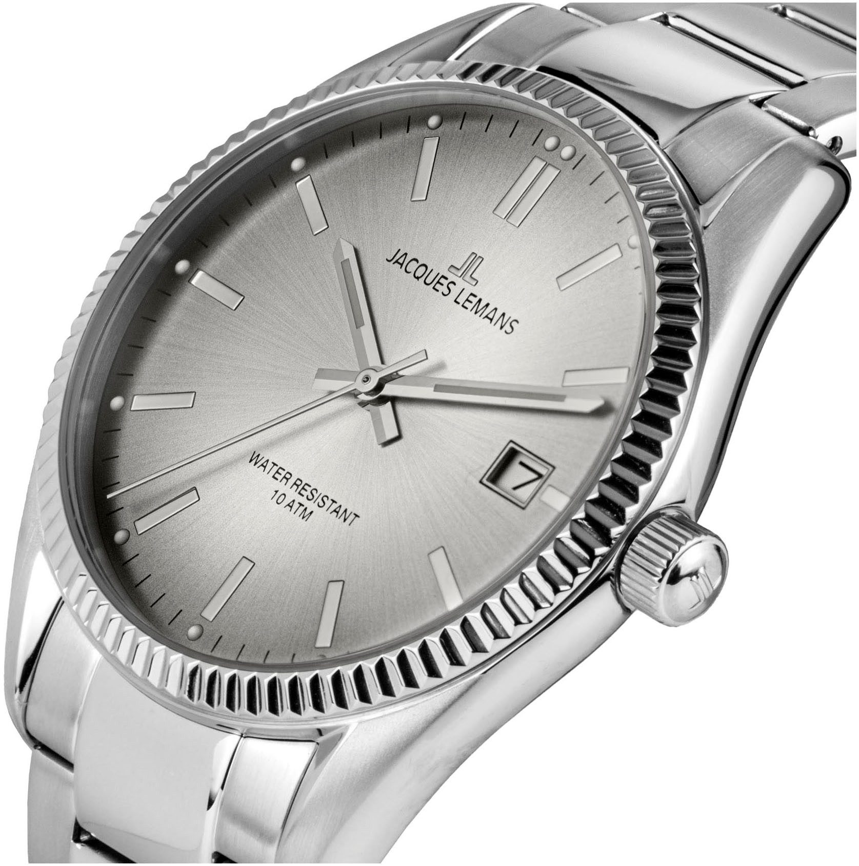 Jacques Lemans Quarzuhr Derby 50-4B, Armbanduhr, Damenuhr, Datum, Leuchtzei günstig online kaufen