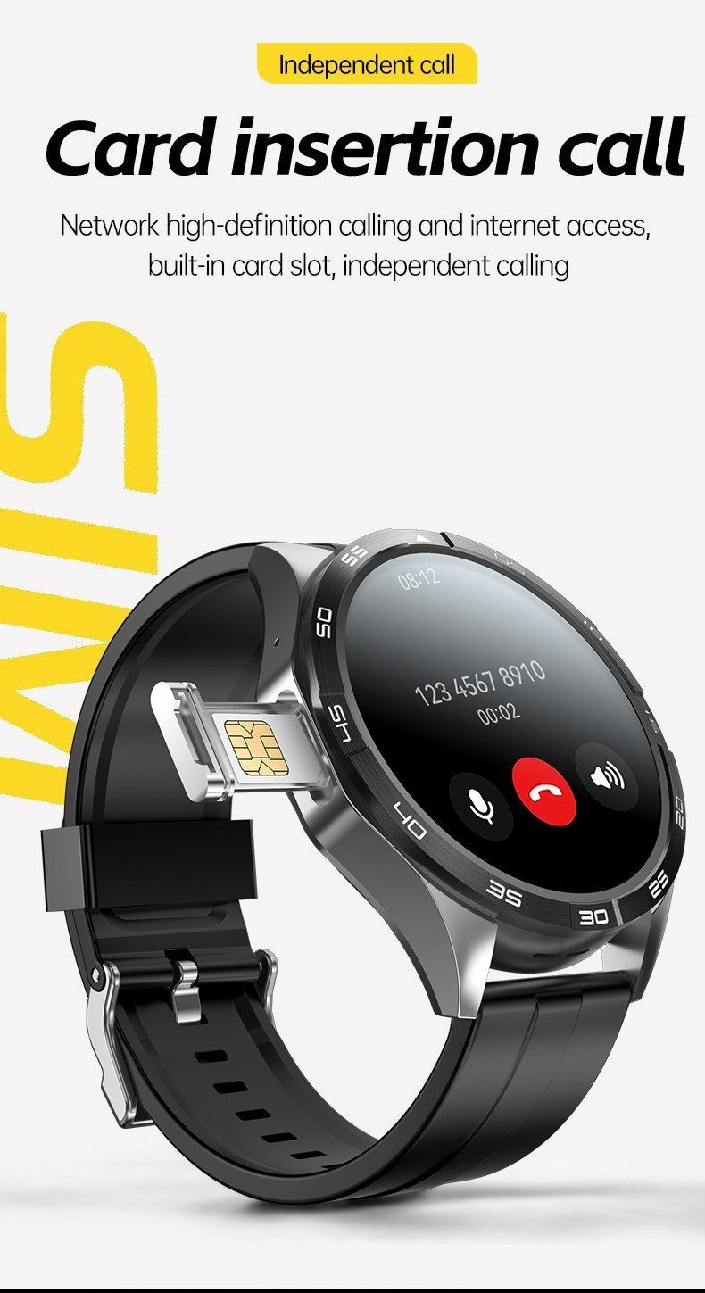 Zevelora Herren's 750mAh Fitness-Tracker Telefonfunktion IP67Wasserdicht Smartwatch (3,5 cm/1.4 Zoll, Android/iOS), mit Herzfrequenz-, Blutsauerstoff- & Gravitätssensor beste funktions