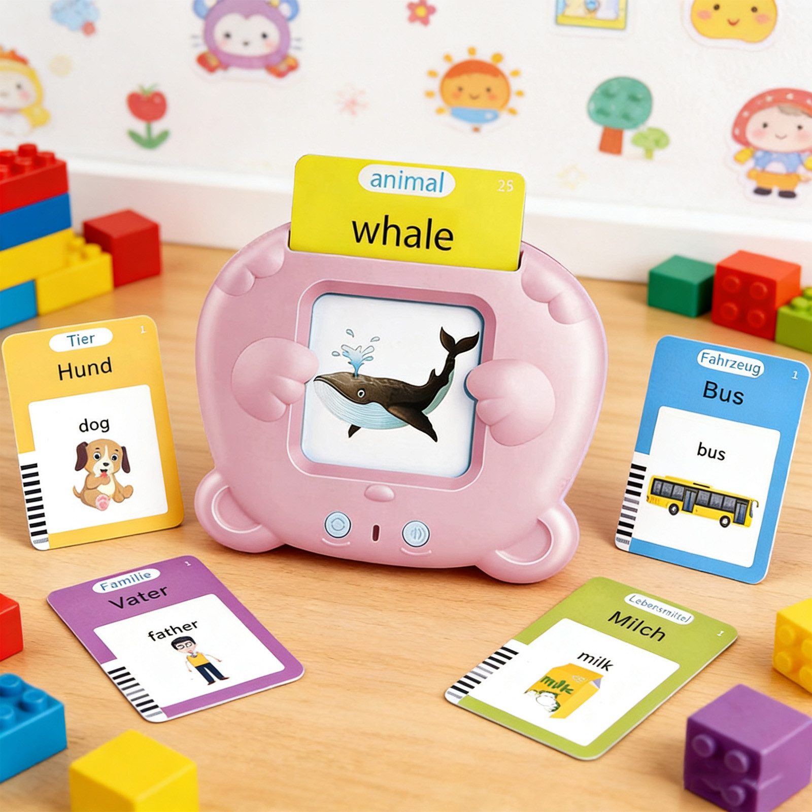 REDOM Lernspielzeug Deutsches Lernkartenset 255 interaktive Karten Sprechen günstig online kaufen