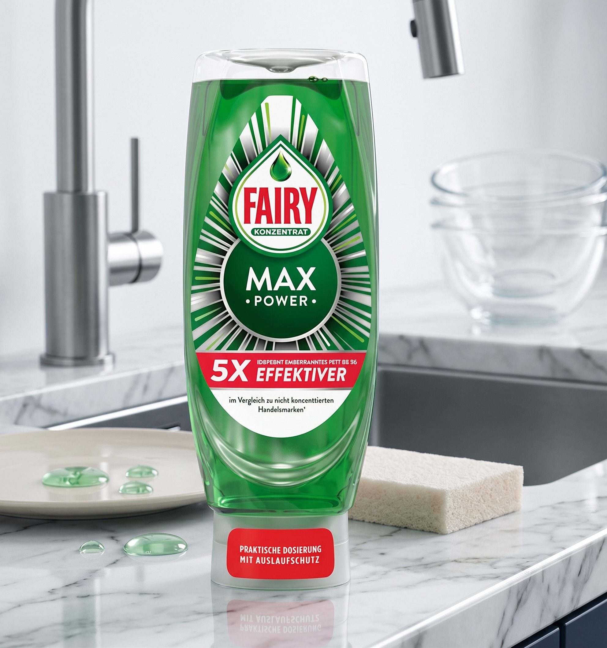 Fairy FAIRY Spülmittel Max Power Original, 545 ml Geschirrspülmittel