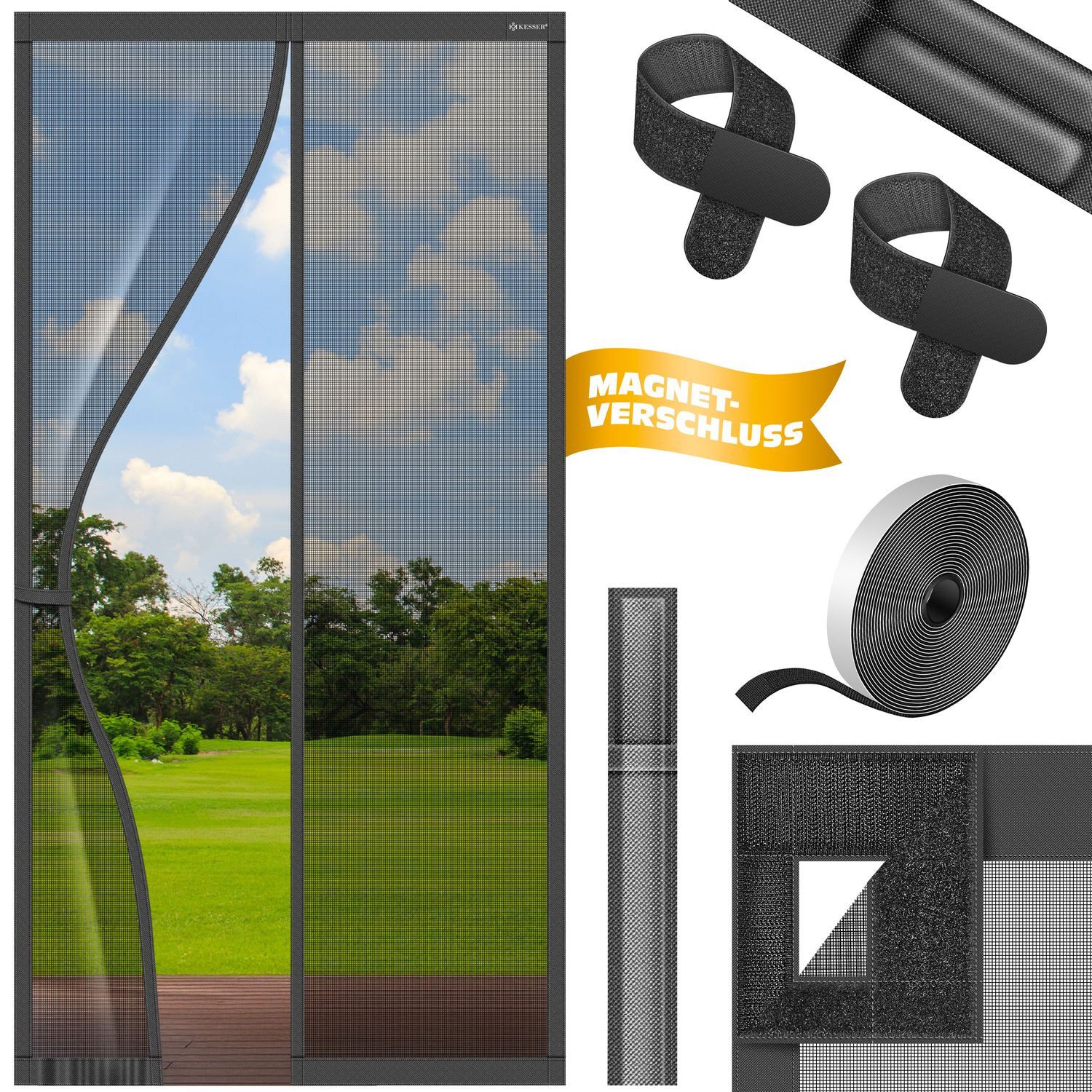 KESSER Insektenschutzplissee, Magnet Fliegengitter Tür Insektenschutz Magne günstig online kaufen